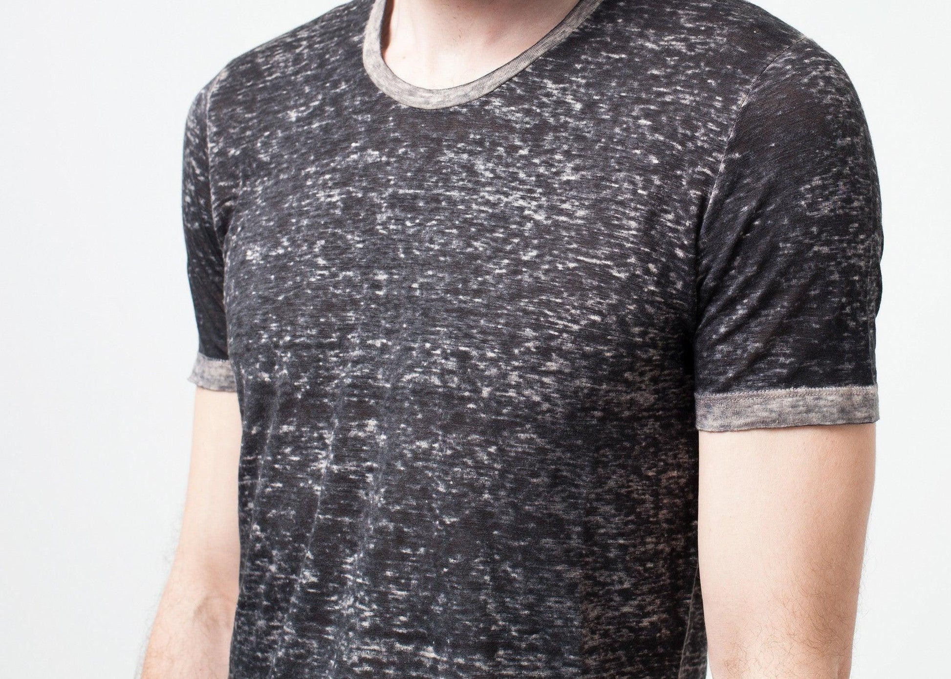 Linen T-shirt in Rope.