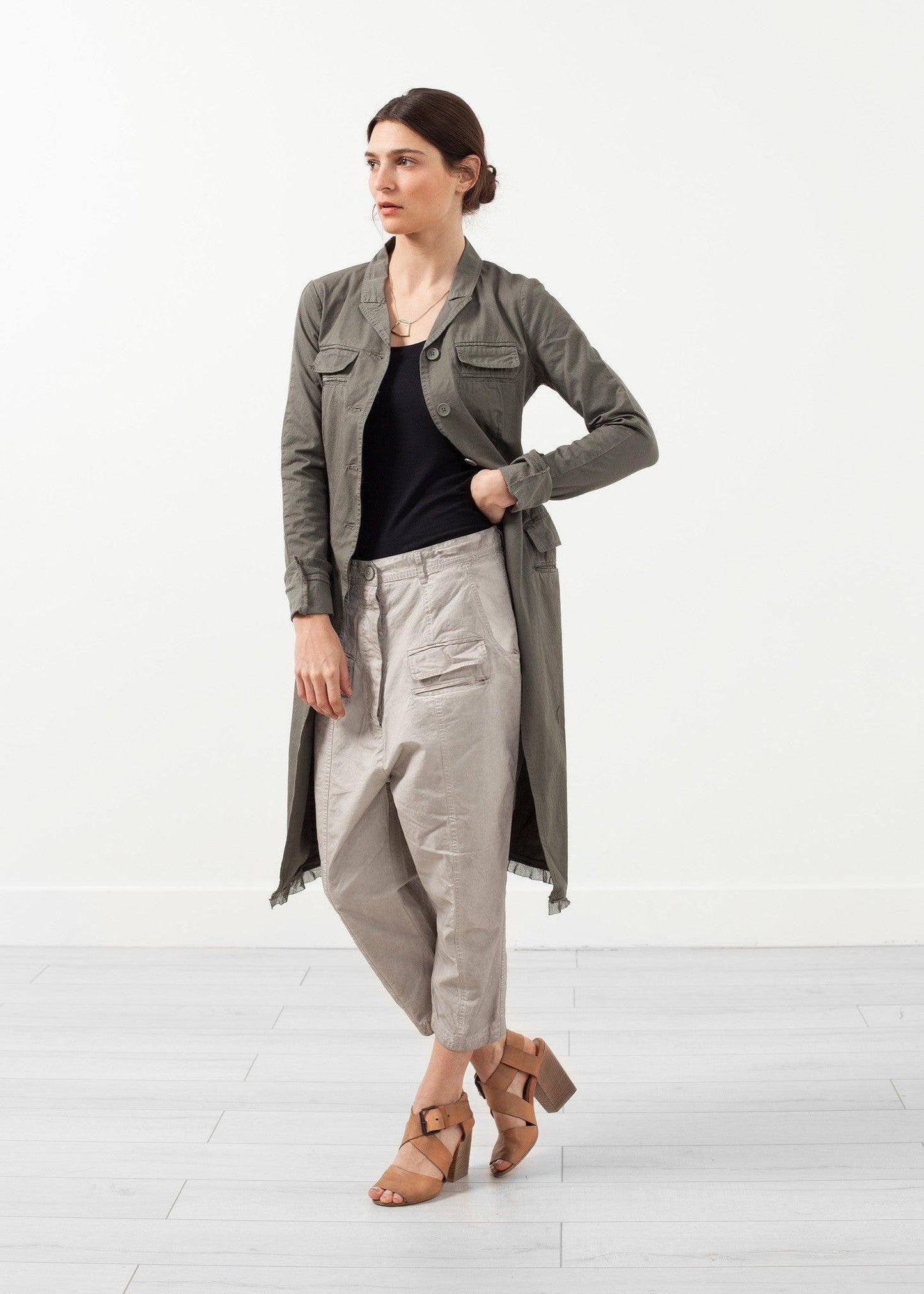Long Military Jacket.