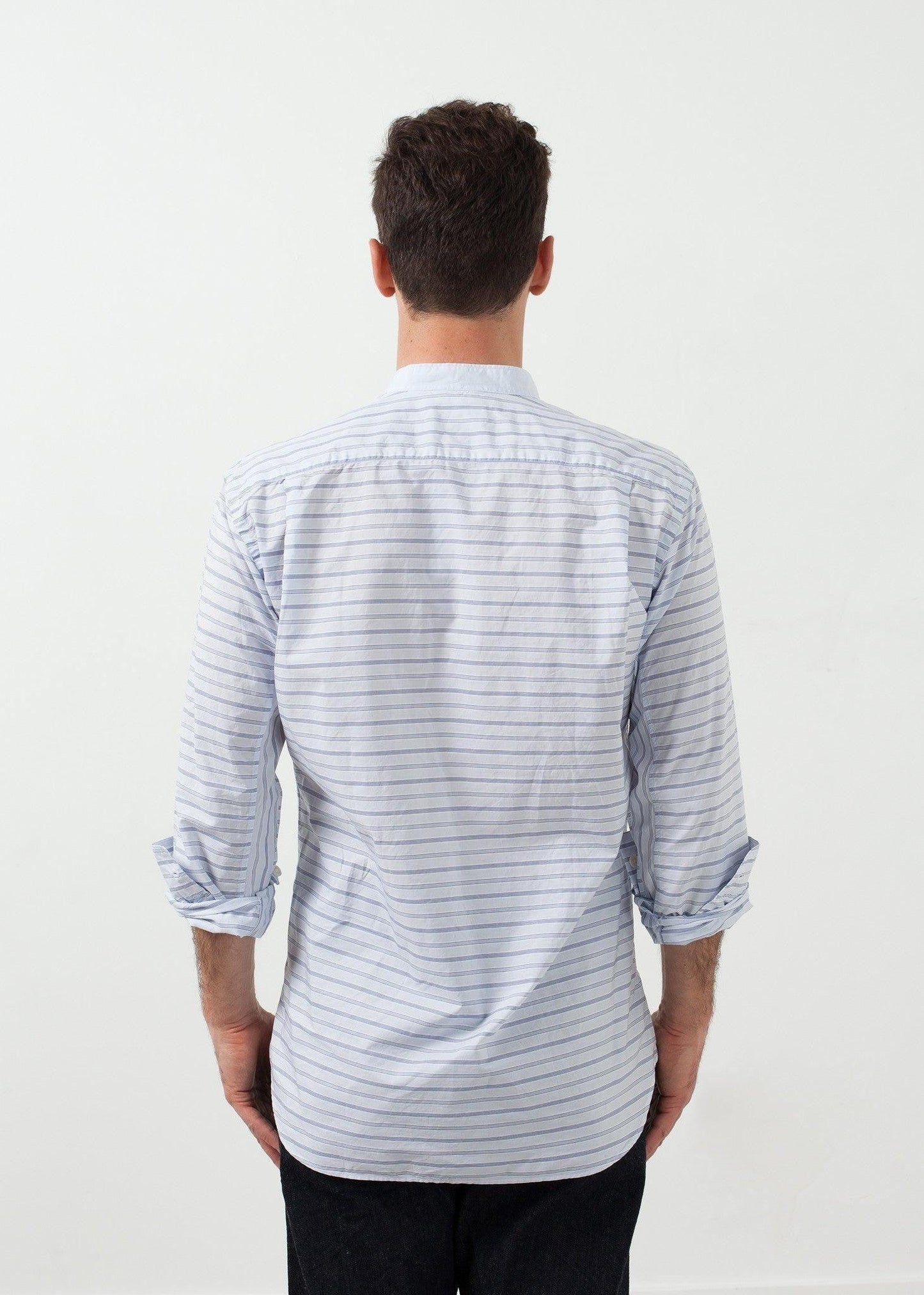 Mandarin Collar Formal Shirt.