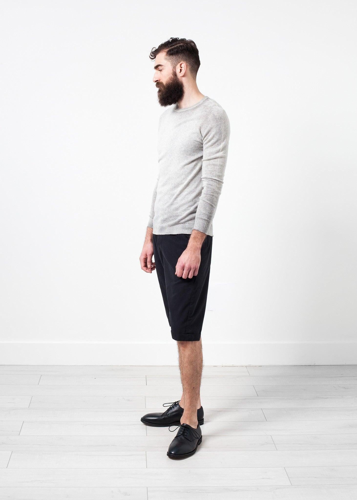 Mottled Cashmere Crewneck.