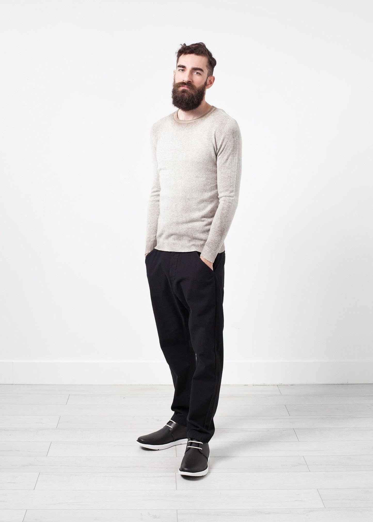 Mottled Cashmere Crewneck.