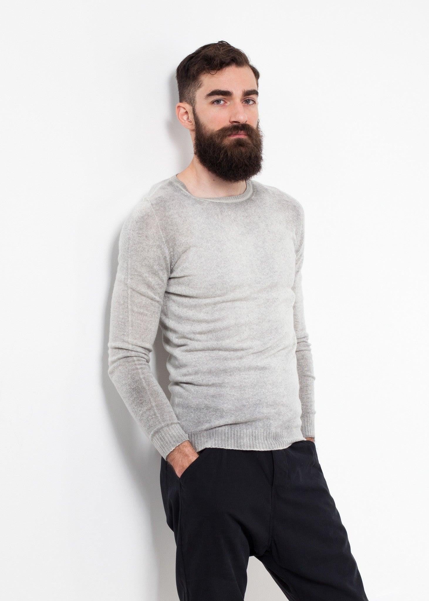 Mottled Cashmere Crewneck.