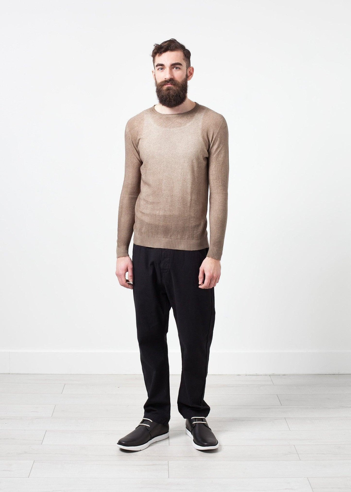 Mottled Cashmere Crewneck.
