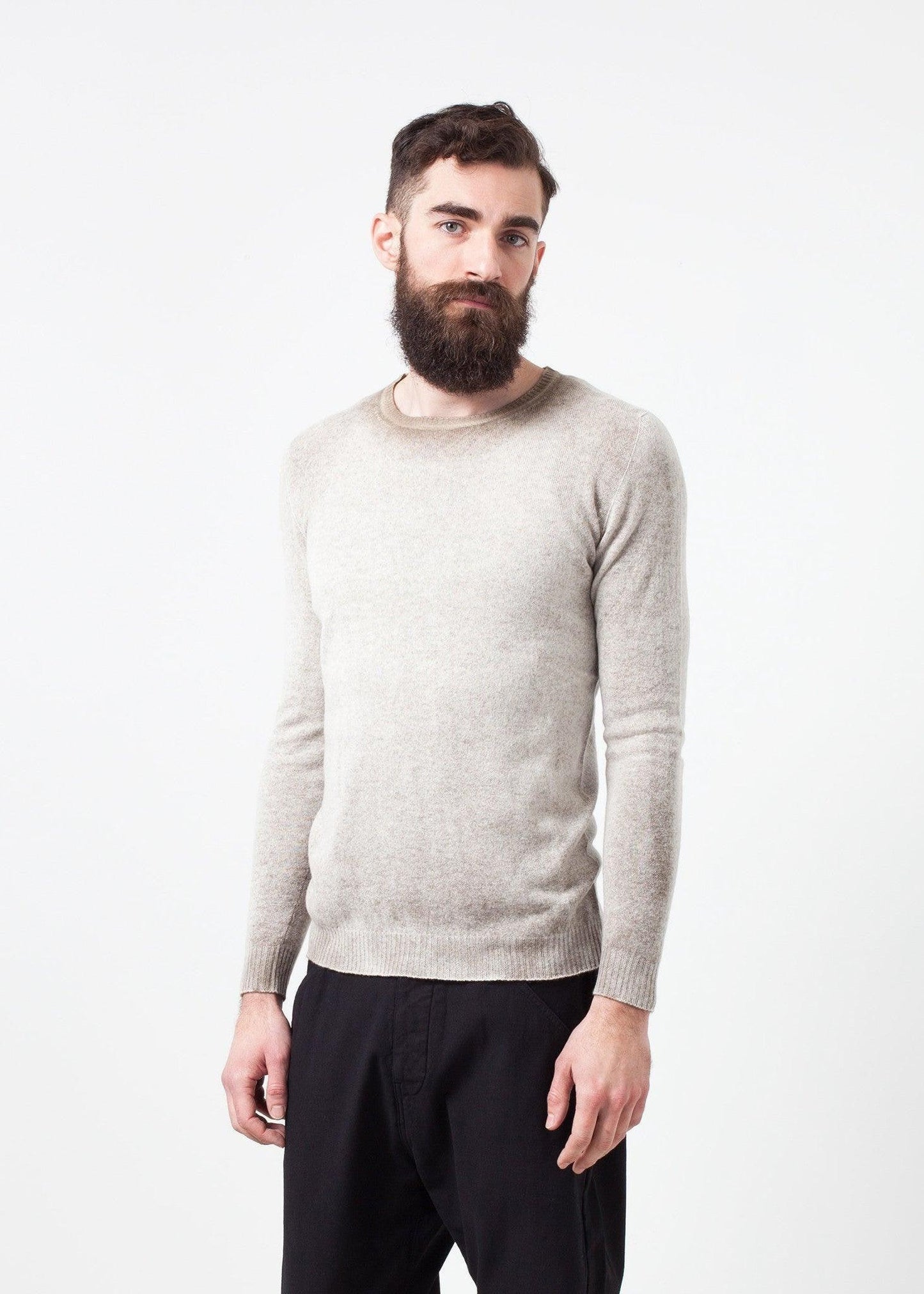 Mottled Cashmere Crewneck.