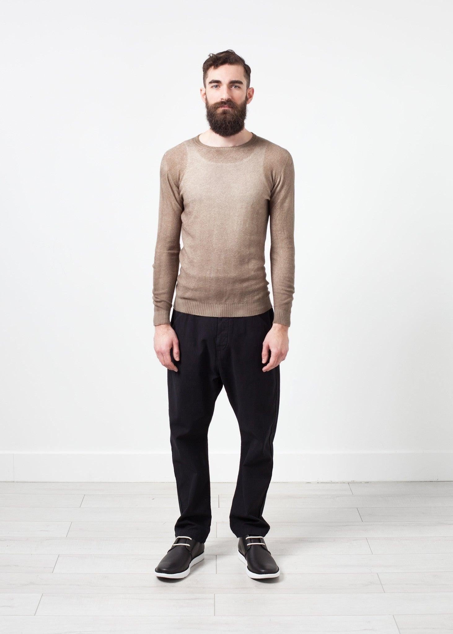 Mottled Cashmere Crewneck.