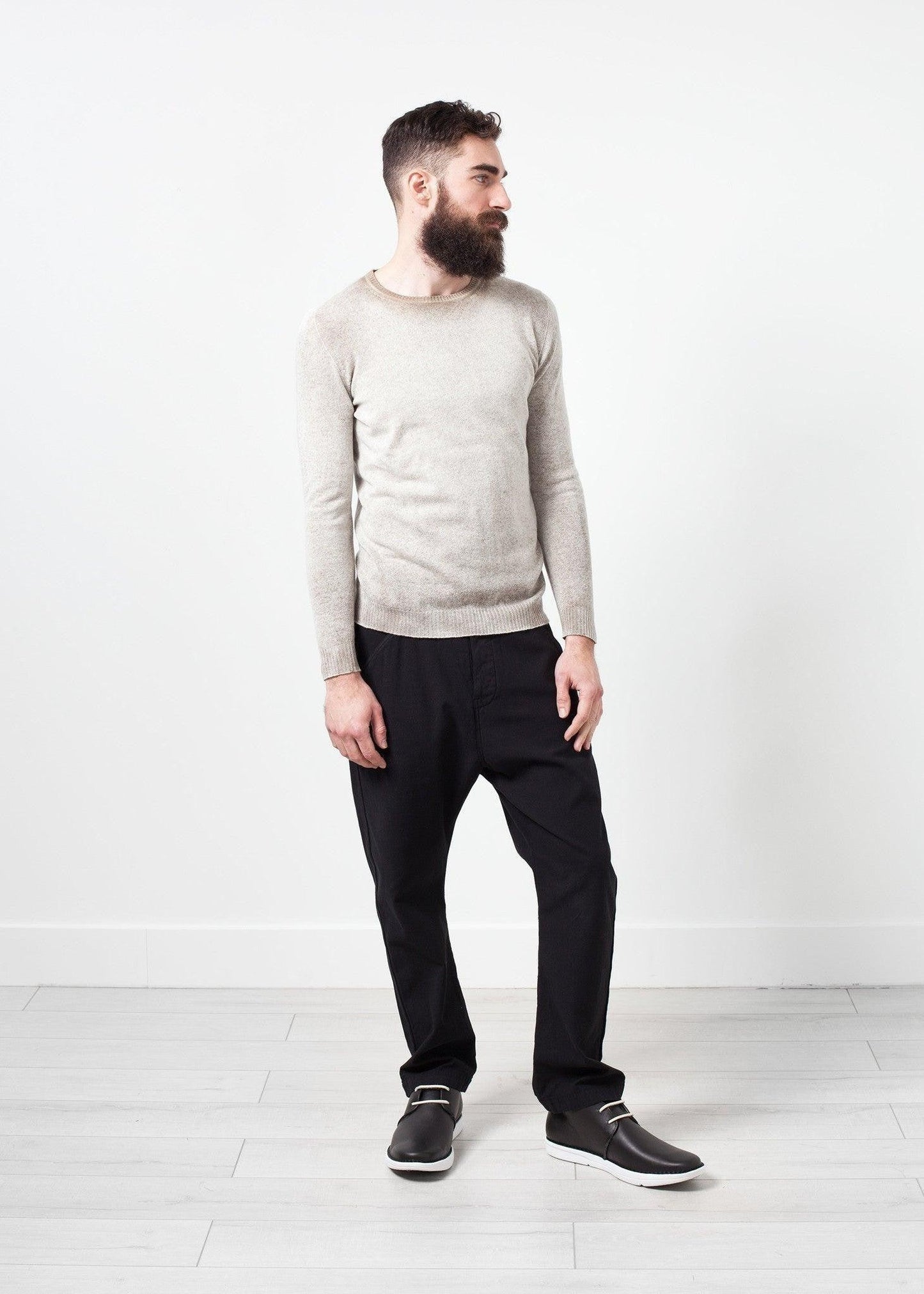 Mottled Cashmere Crewneck.