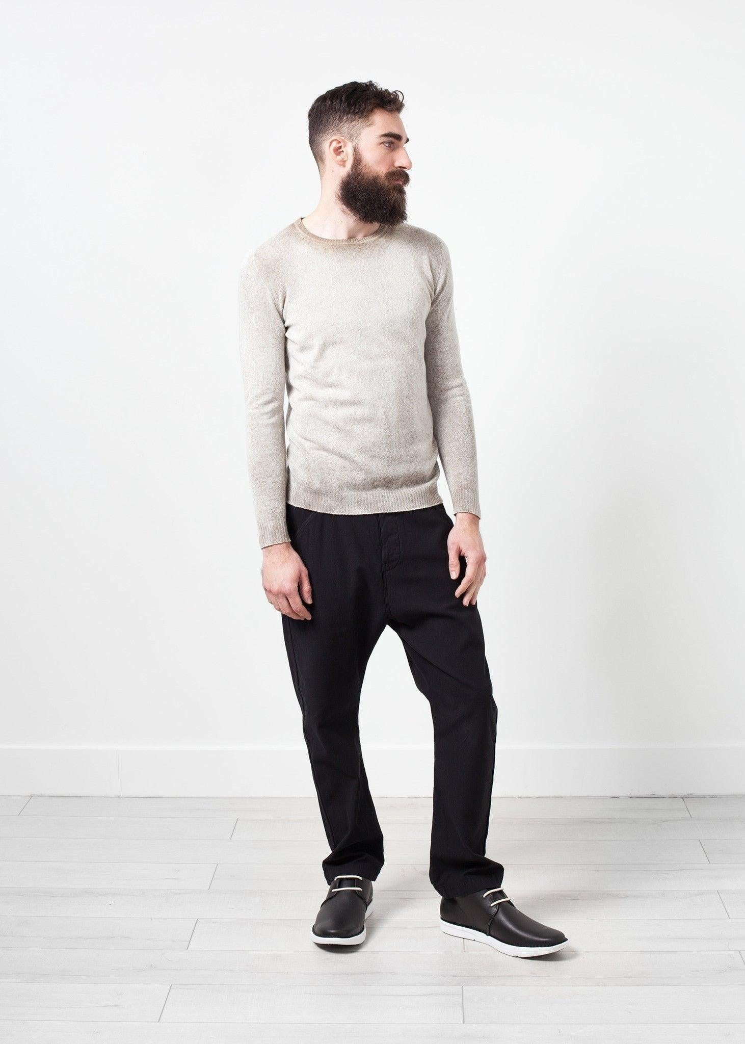 Mottled Cashmere Crewneck.