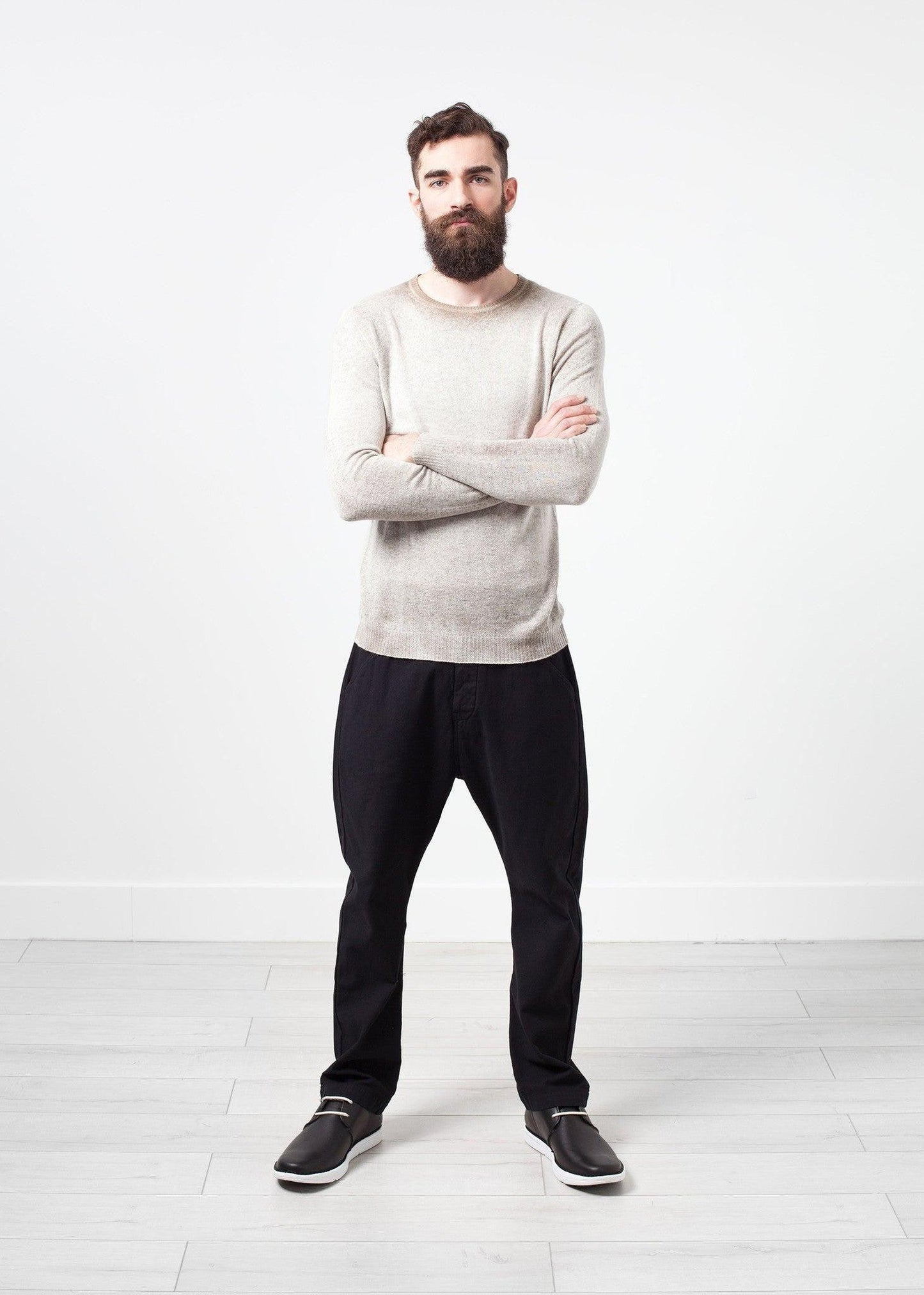 Mottled Cashmere Crewneck.