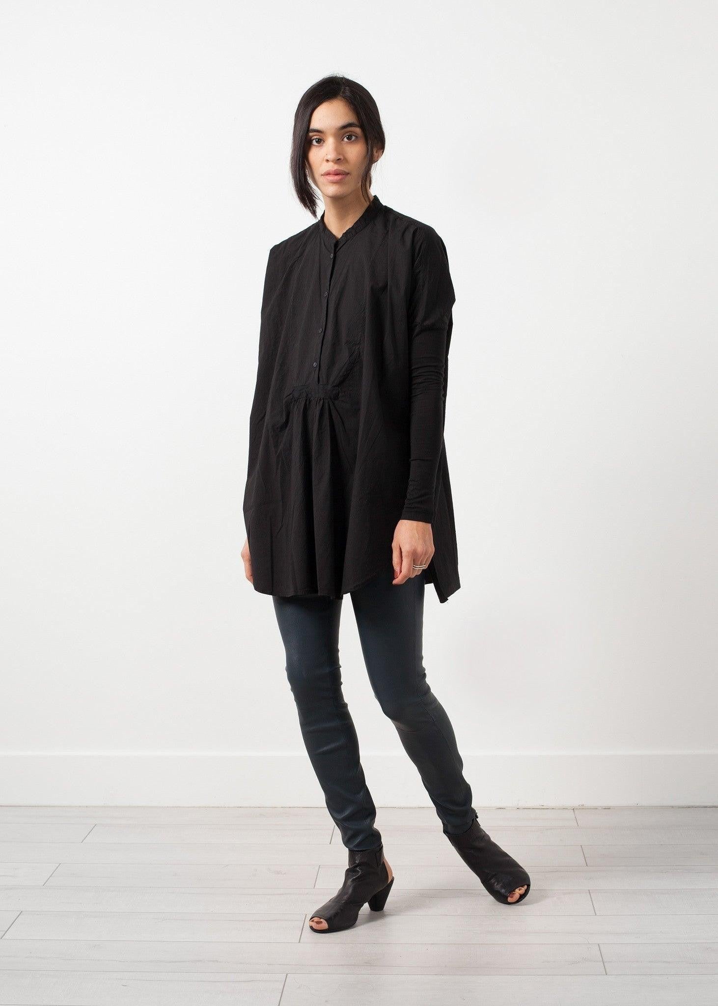 Oversized Bibbed Blouse.
