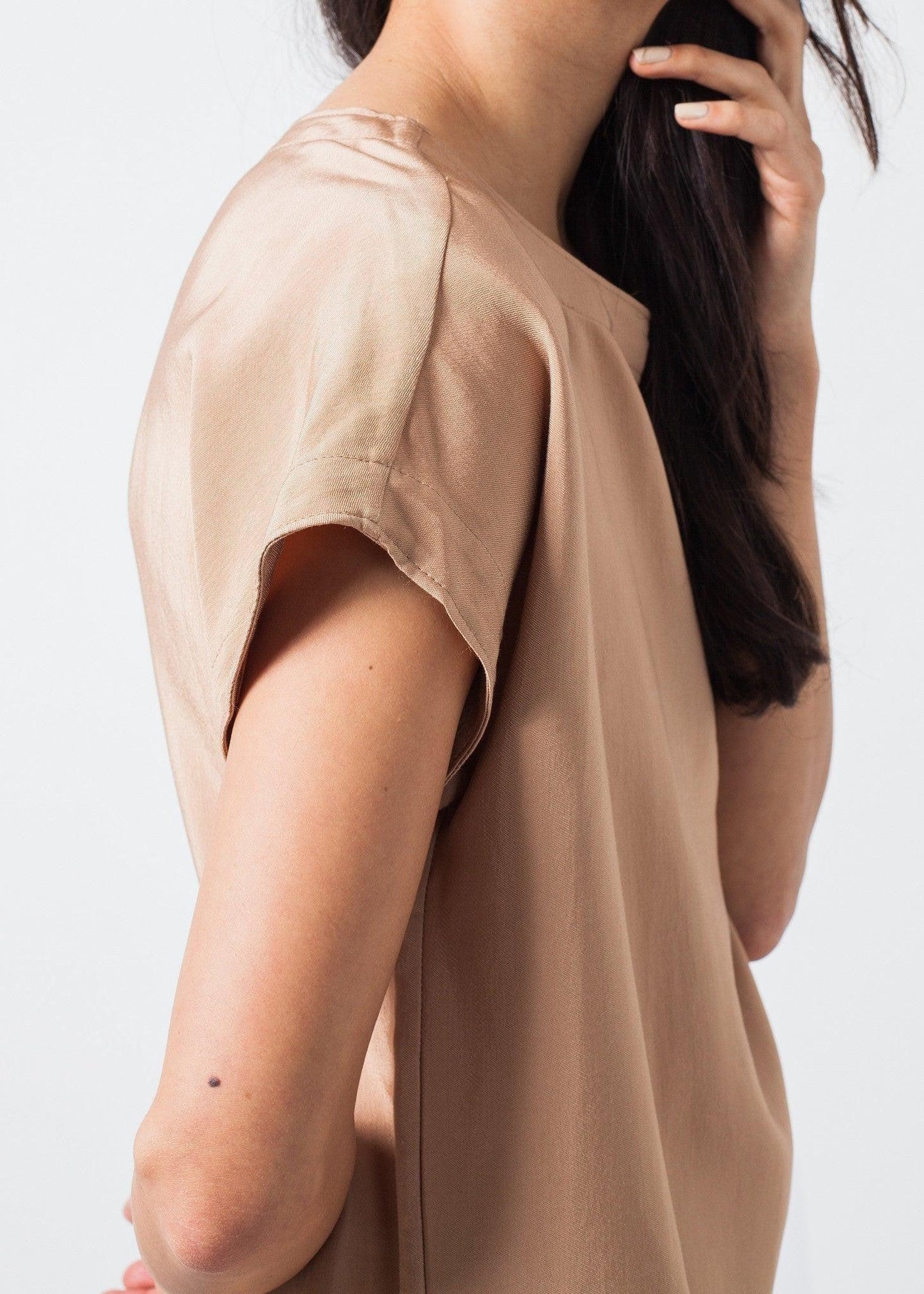 Philomene Dress in Camel.