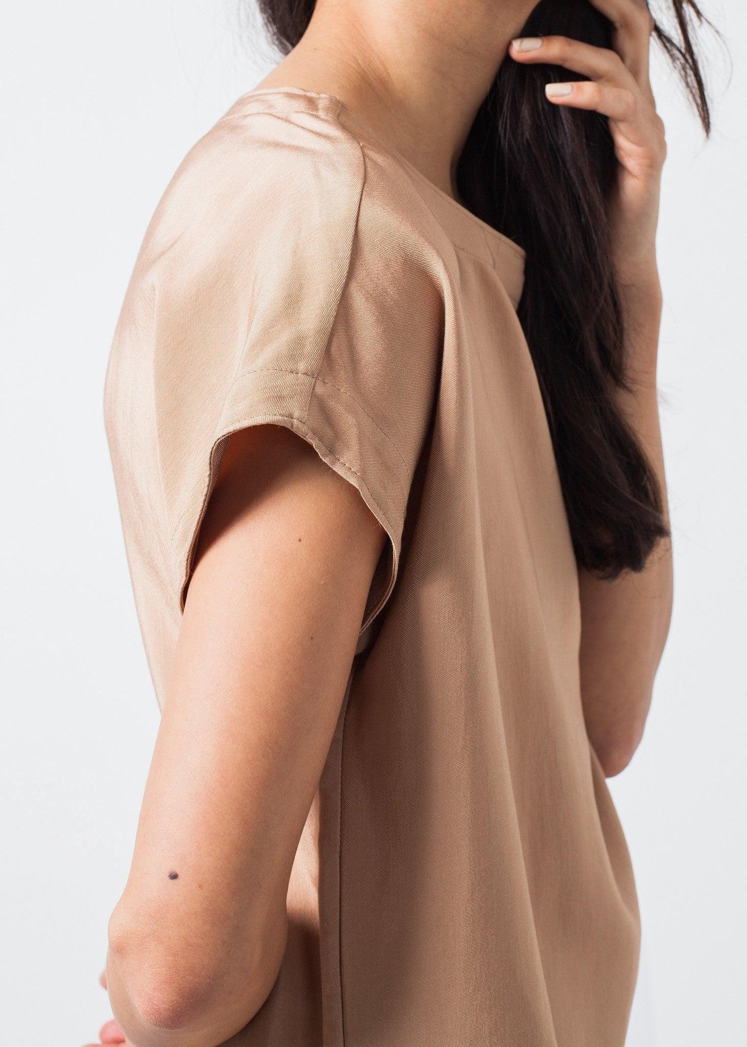 Philomene Dress in Camel.