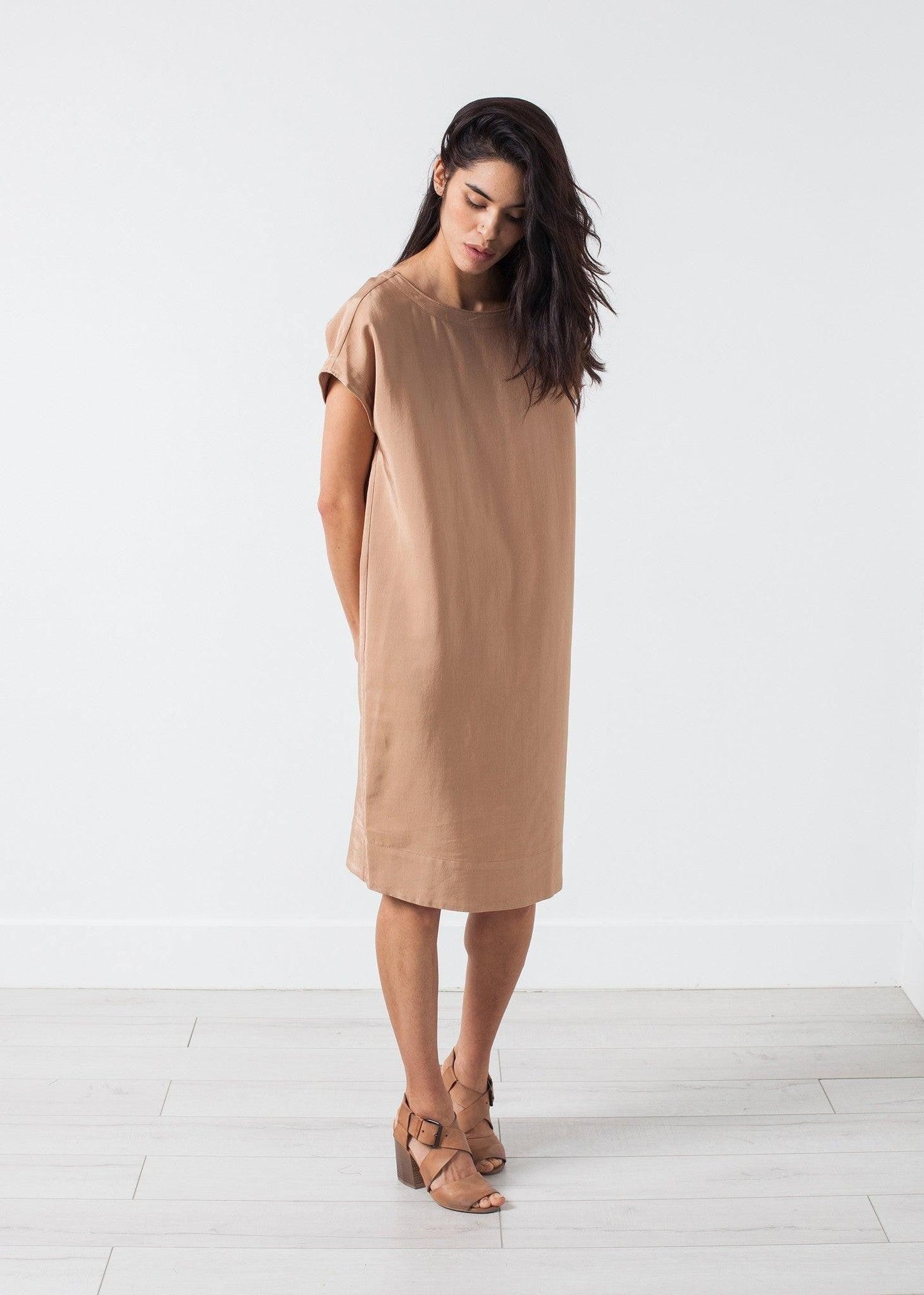 Philomene Dress in Camel.