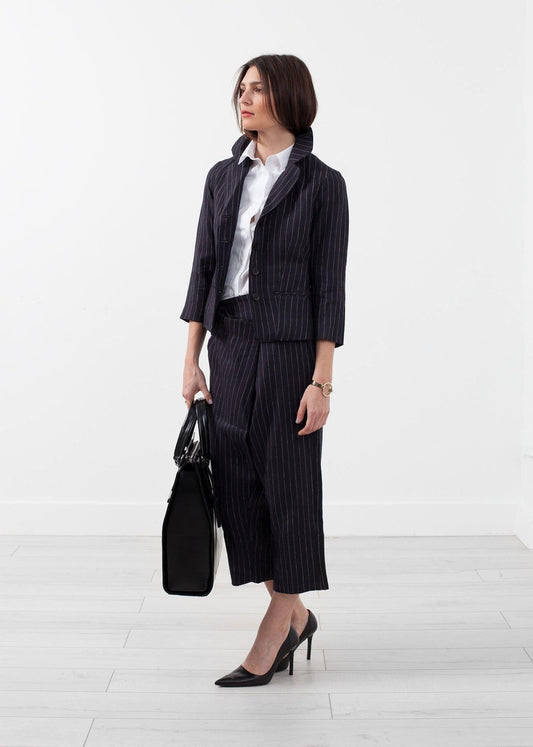 Pinstripe Blazer.