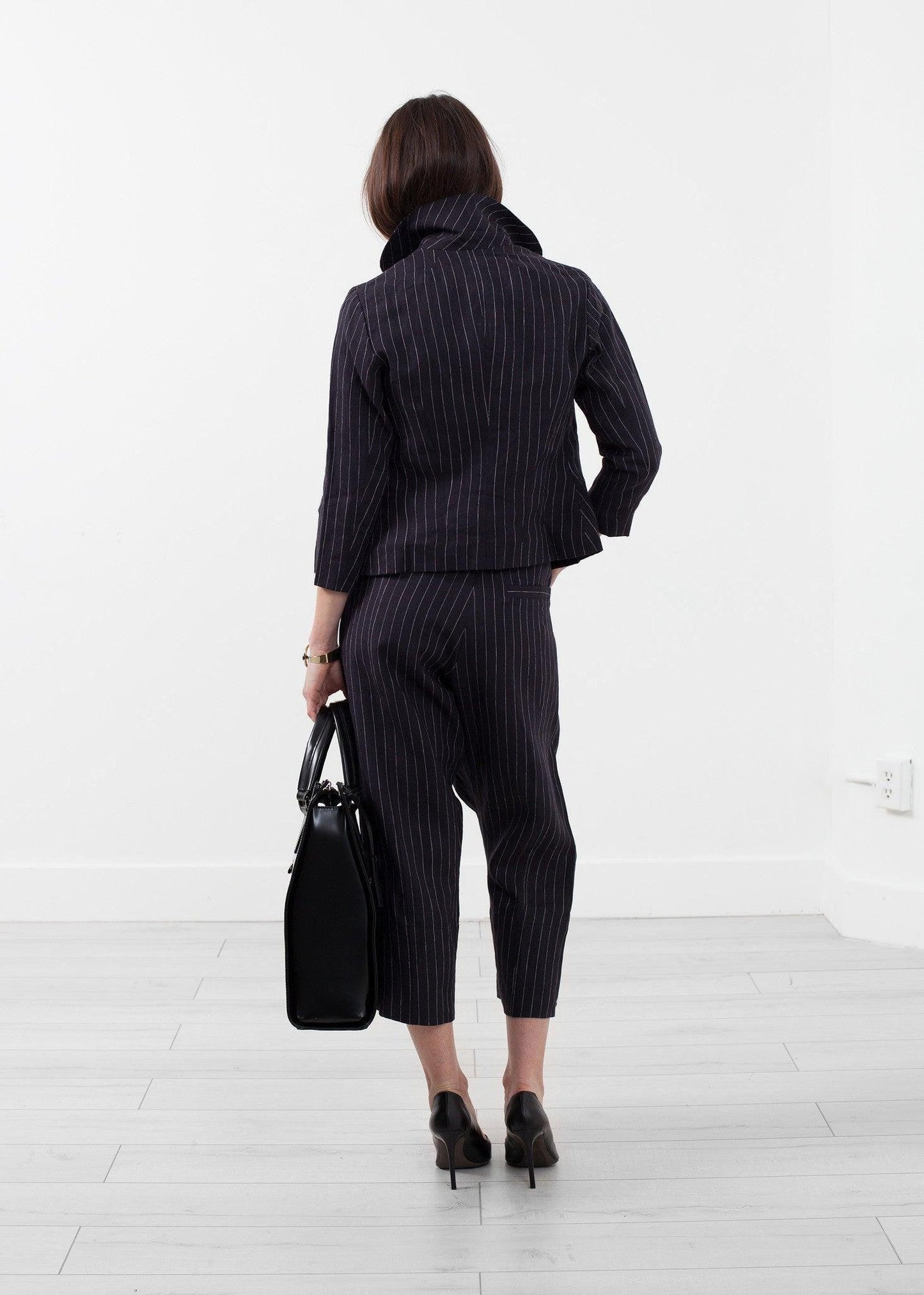 Pinstripe Blazer.