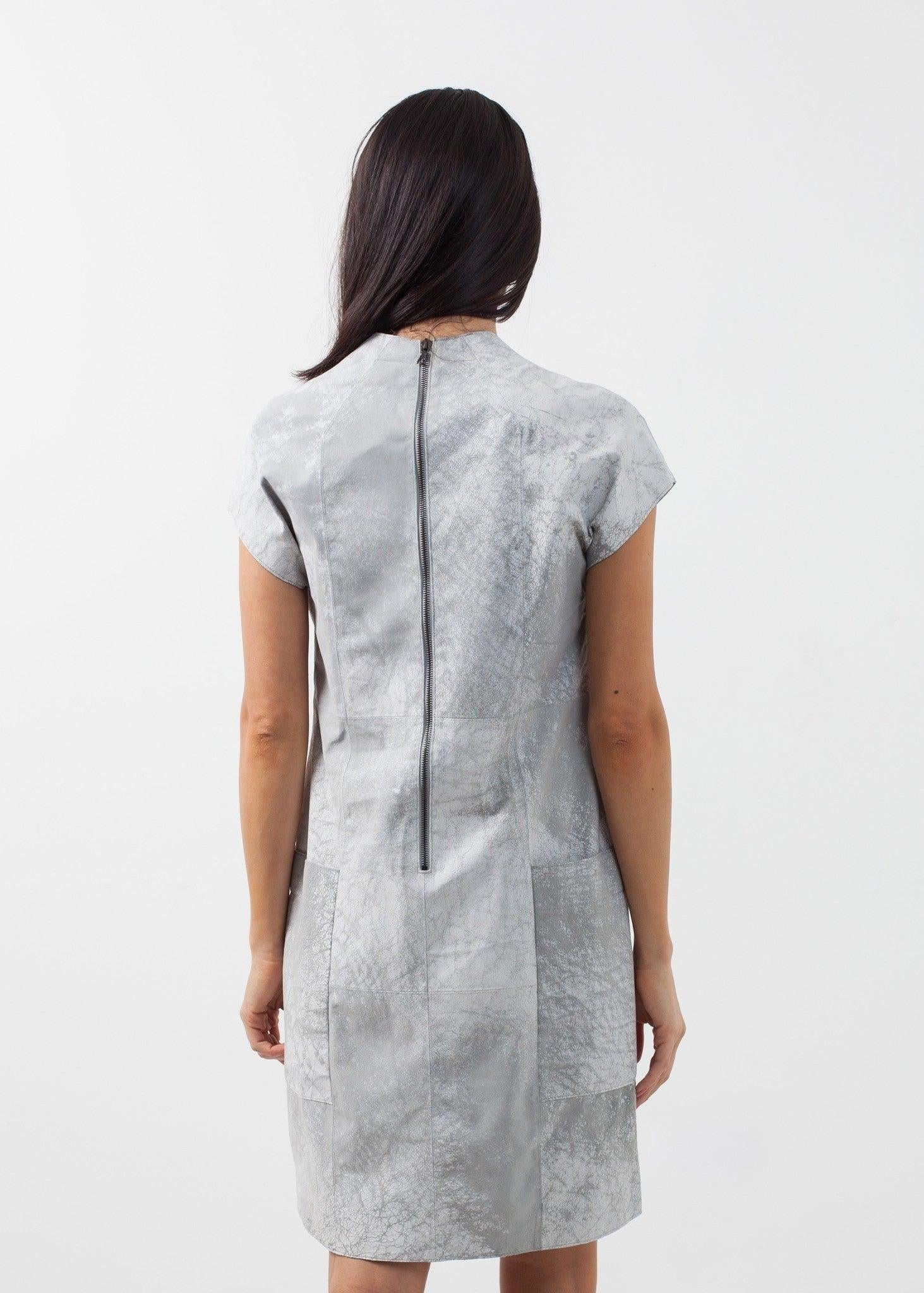 Polygon Leather Dress.