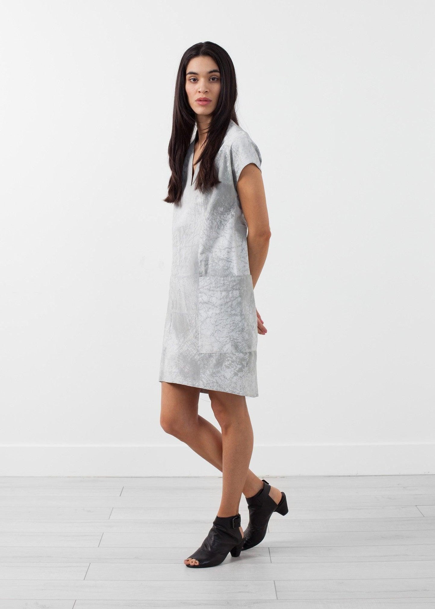 Polygon Leather Dress.