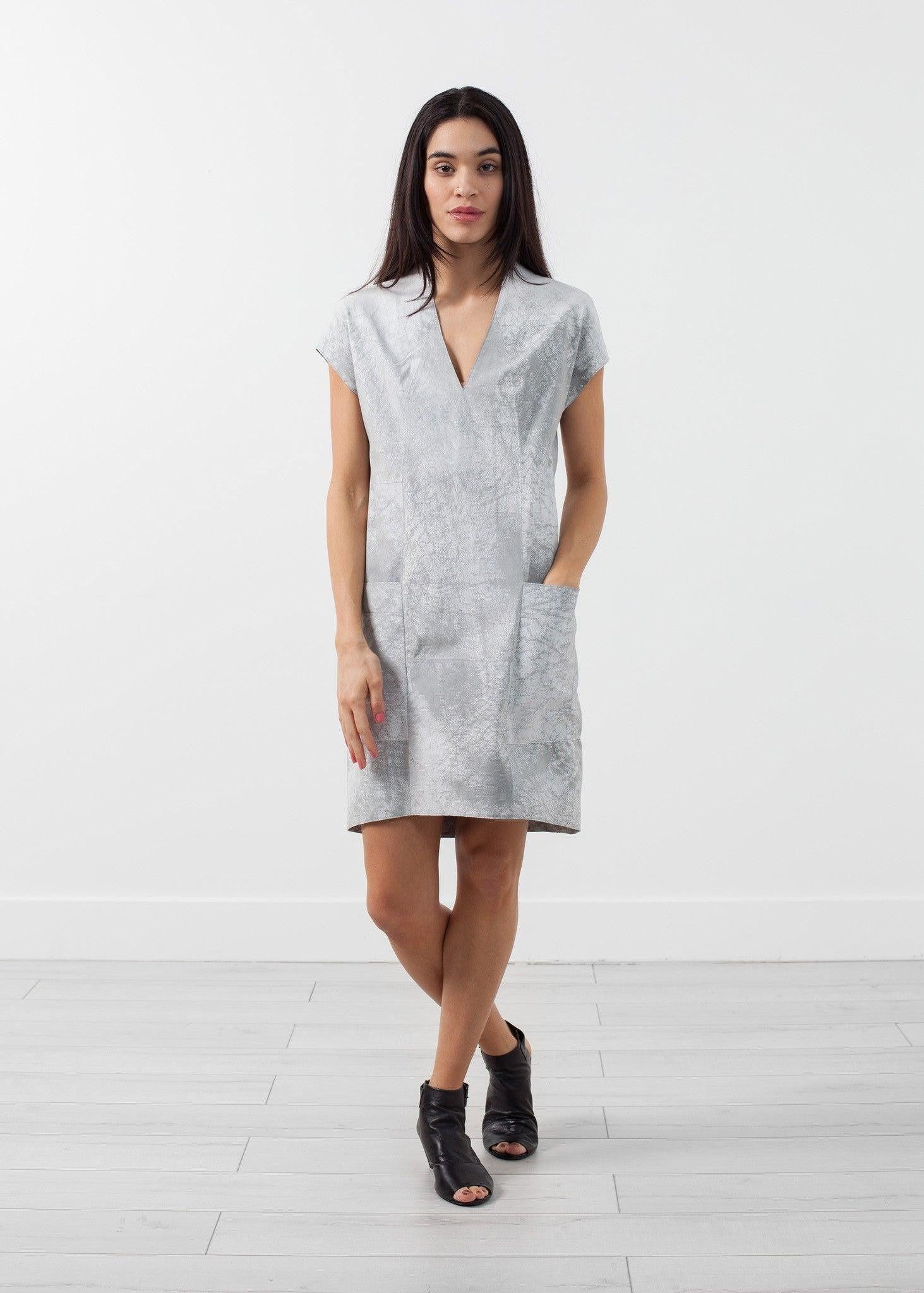 Polygon Leather Dress.