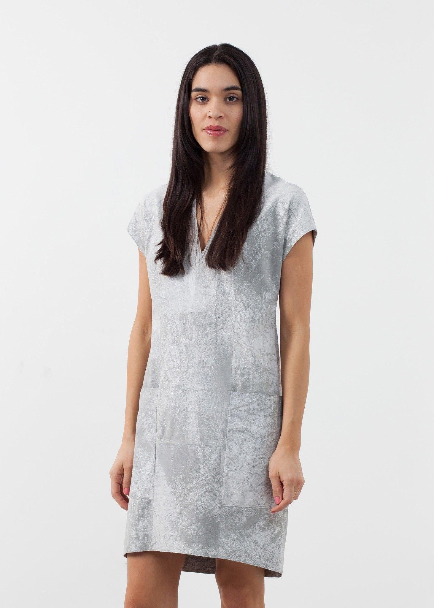 Polygon Leather Dress.