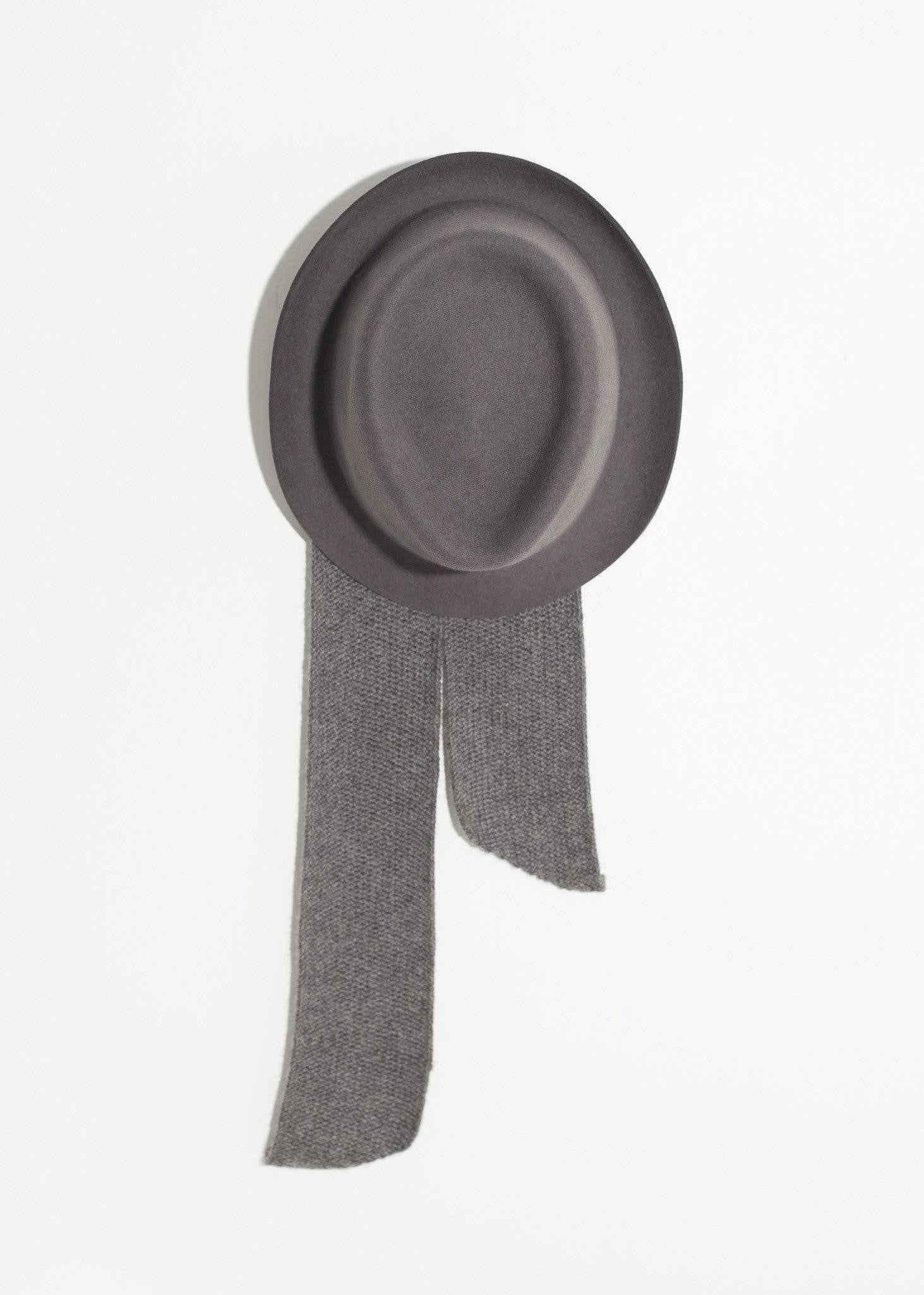 Kate Hat in Steel Grey.