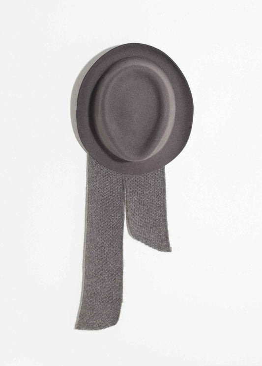 Kate Hat in Steel Grey.