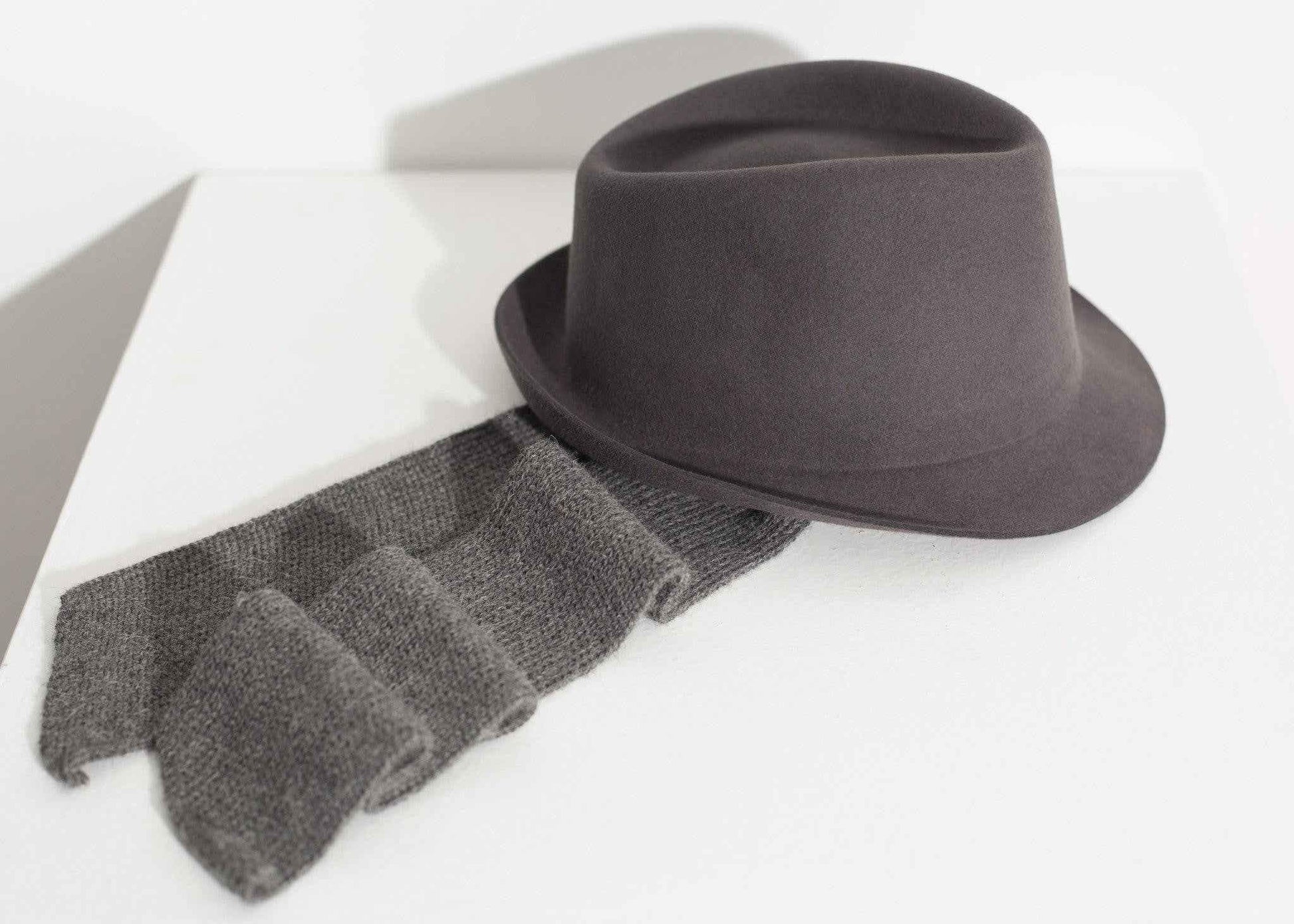 Kate Hat in Steel Grey.