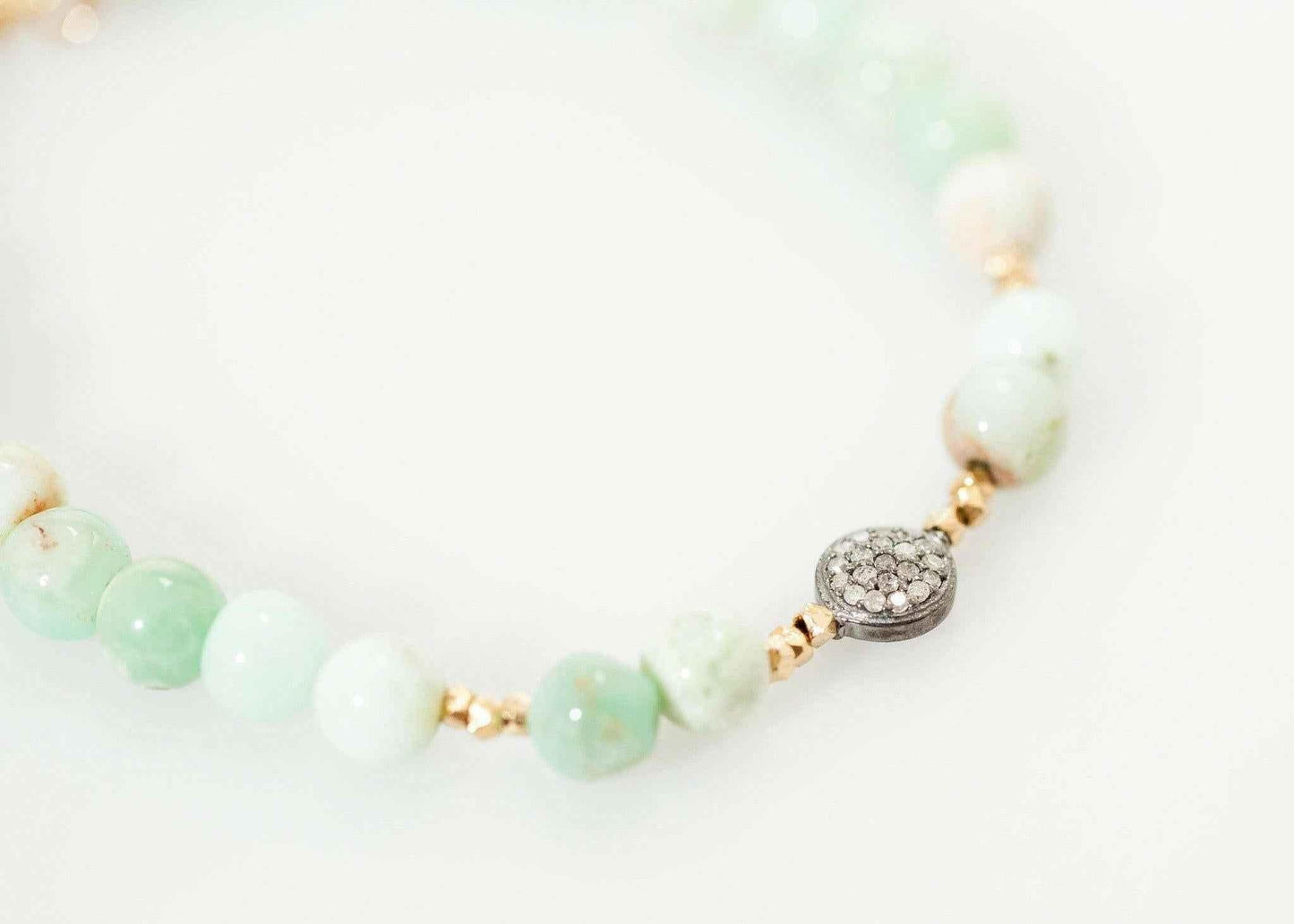 Leopold Bracelet in Green Chrysoprase.
