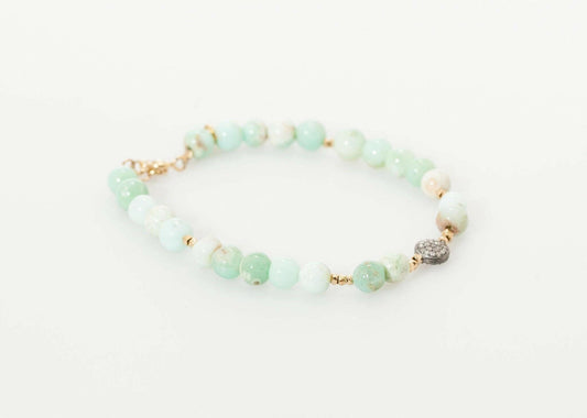 Leopold Bracelet in Green Chrysoprase.
