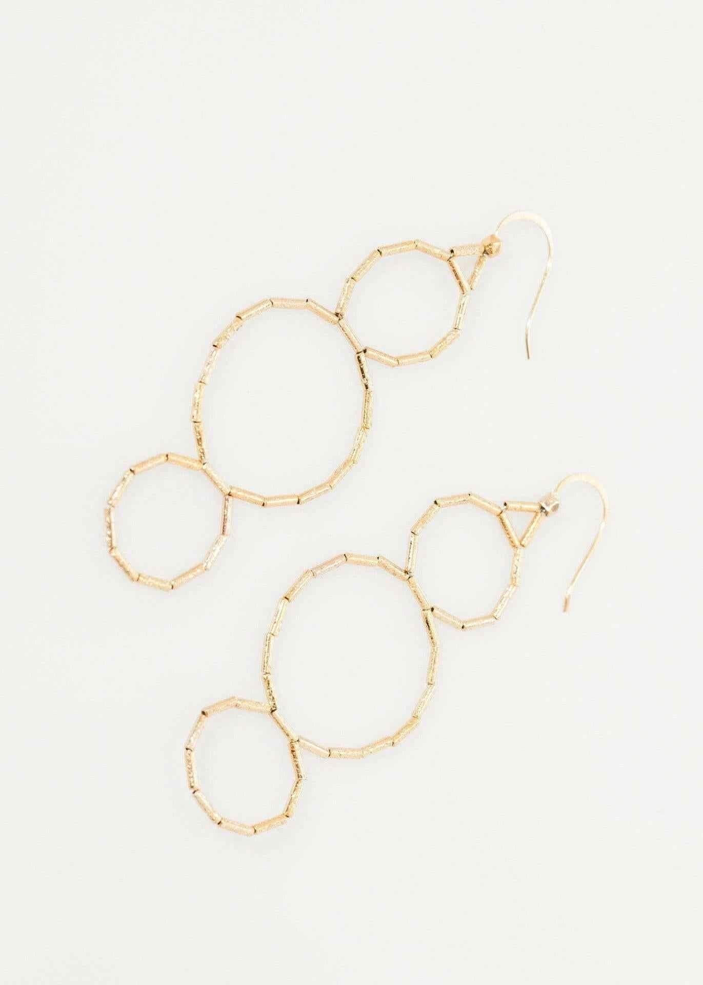 Triple Hoop Earring.