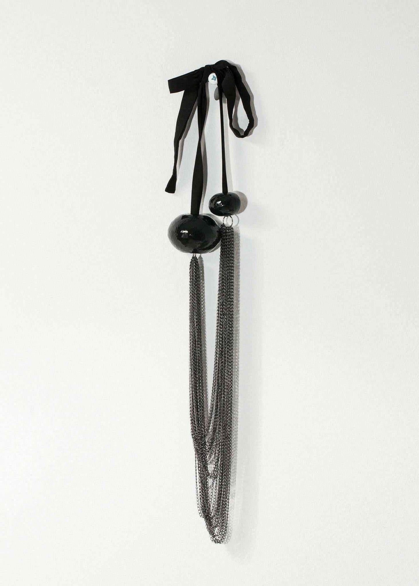 Cascade Necklace in Black.