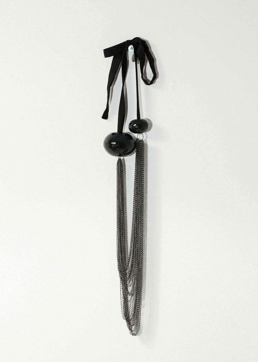 Cascade Necklace in Black.