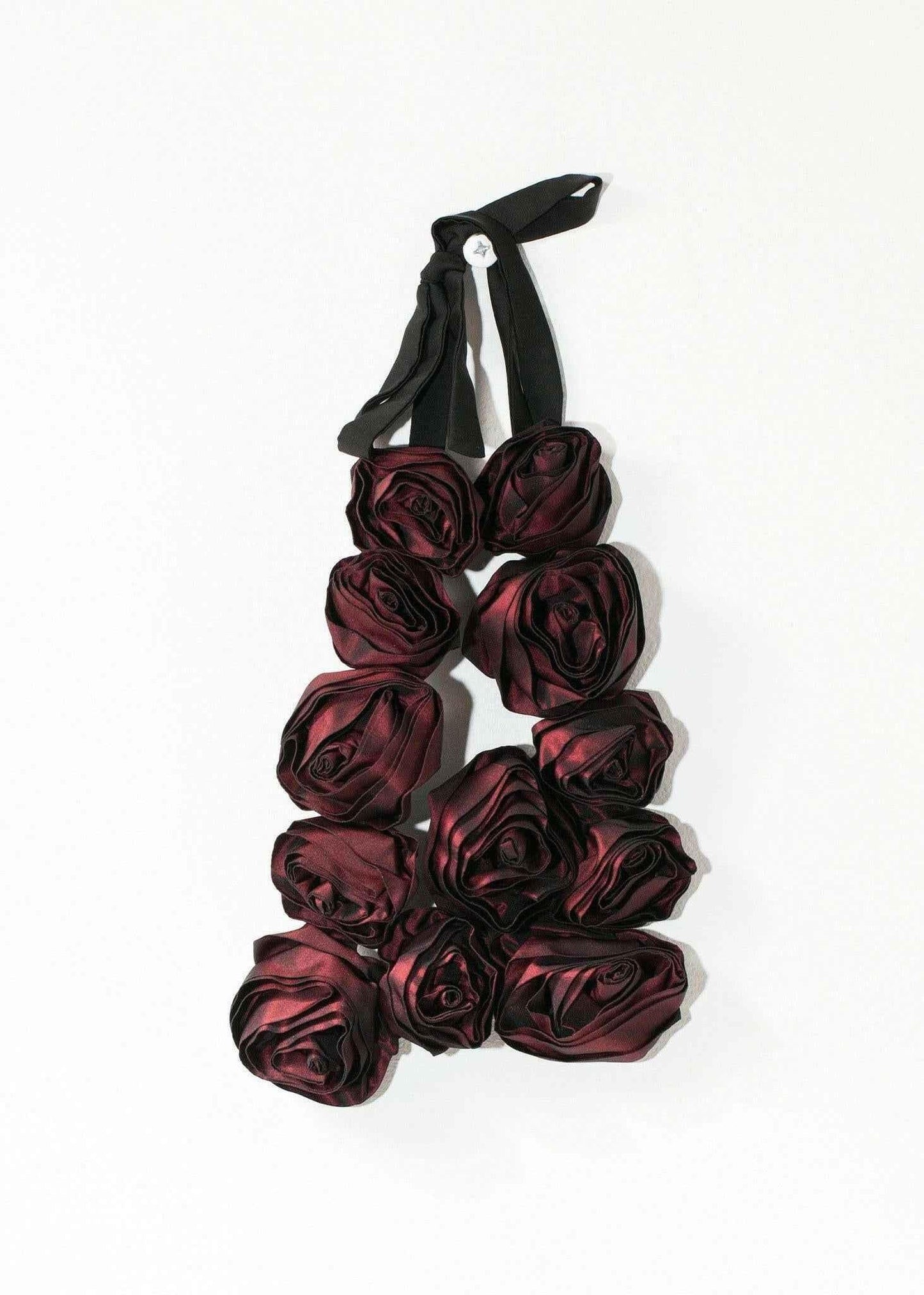 Rose Necklace in Red.