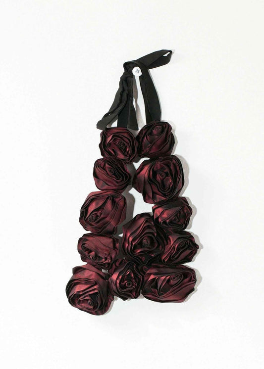 Rose Necklace in Red.