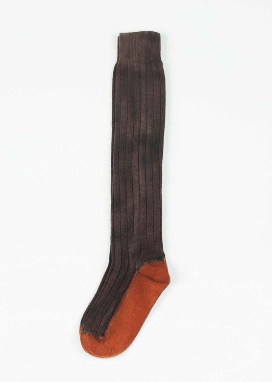 Cashmere Knit Sock in Bronze.