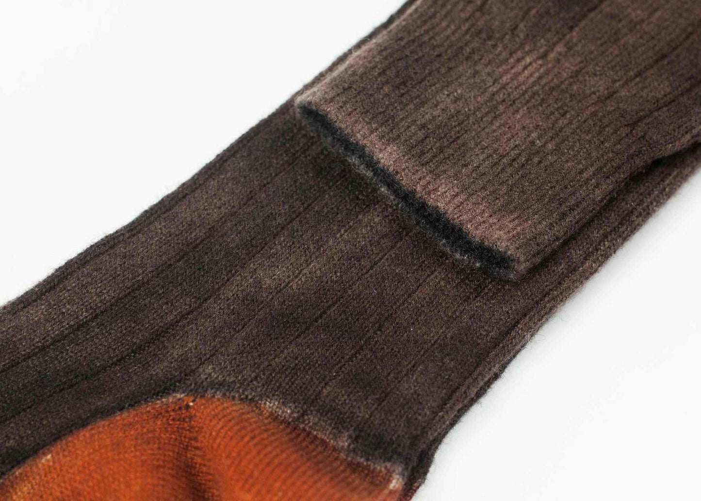 Cashmere Knit Sock in Bronze.