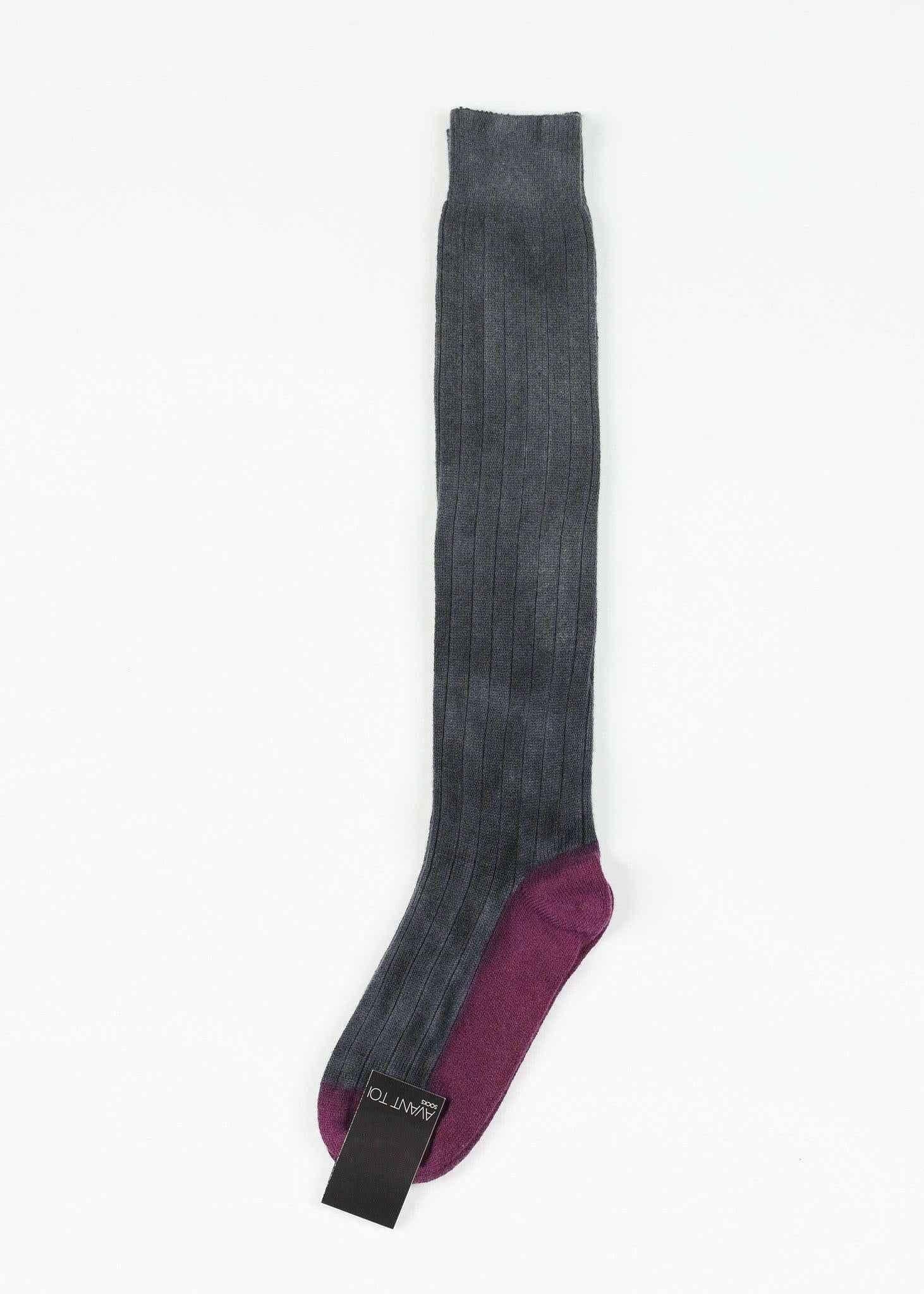 Cashmere Knit Sock in Grey.