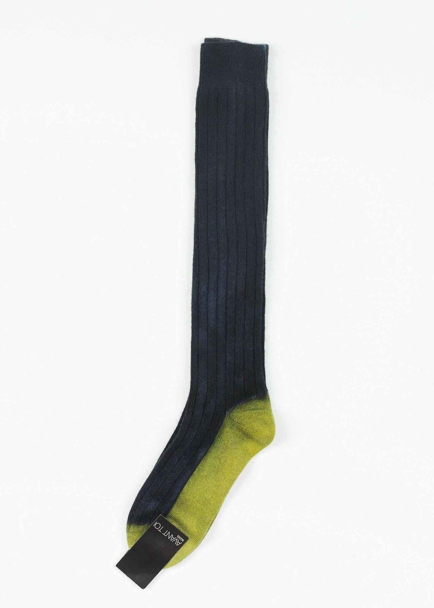 Cashmere Knit Sock in Blue.