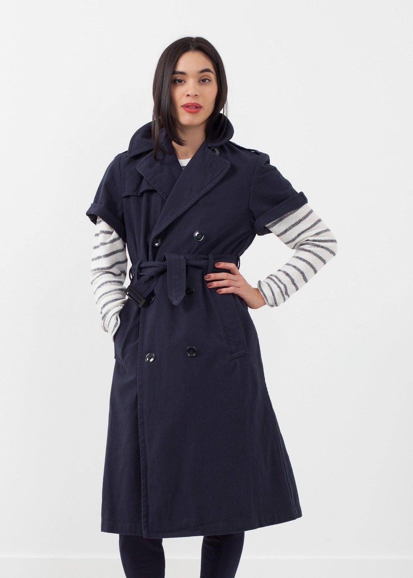 Rolled Sleeve Trenchcoat.