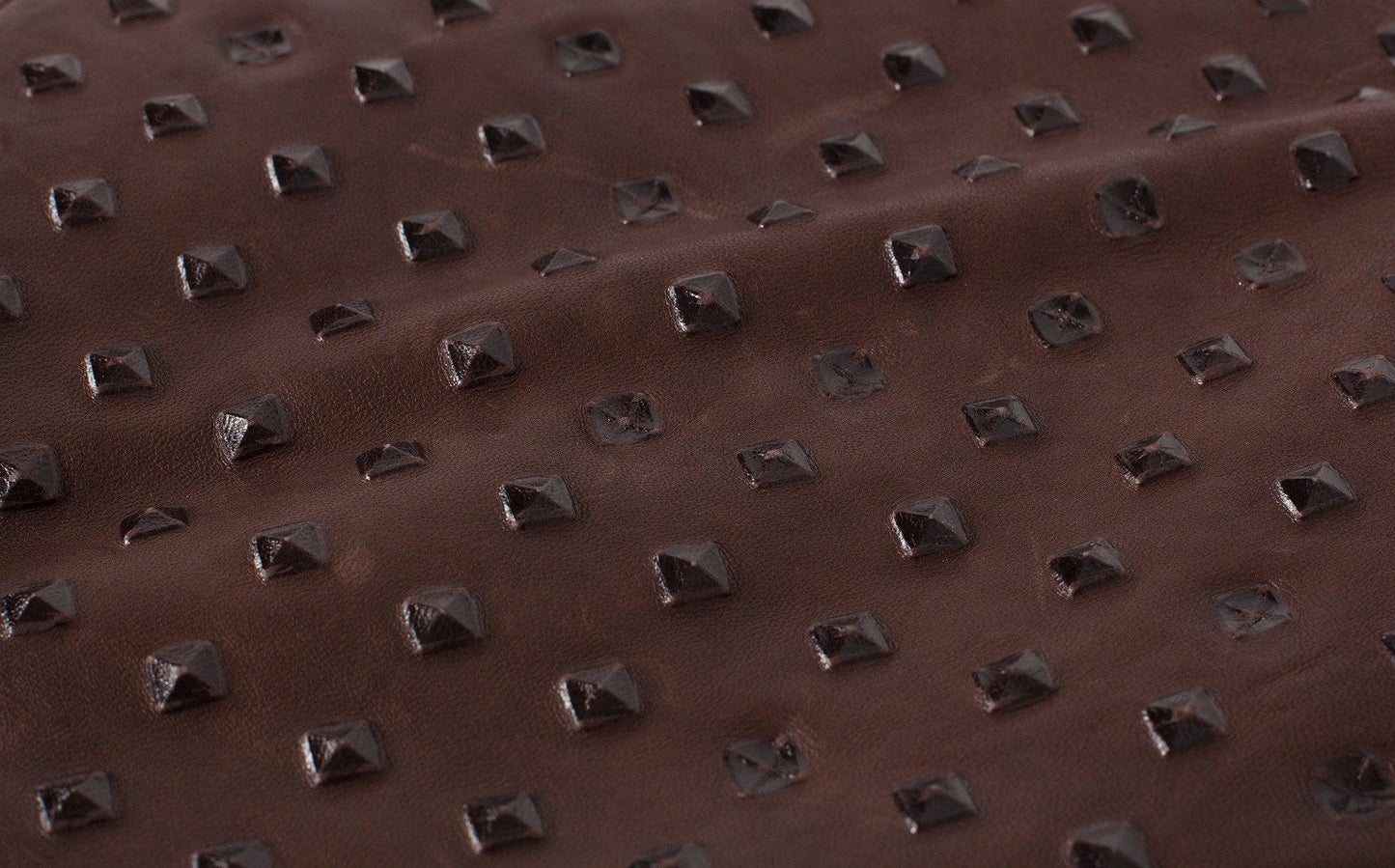 Roxanne Leather Clutch in Brown.