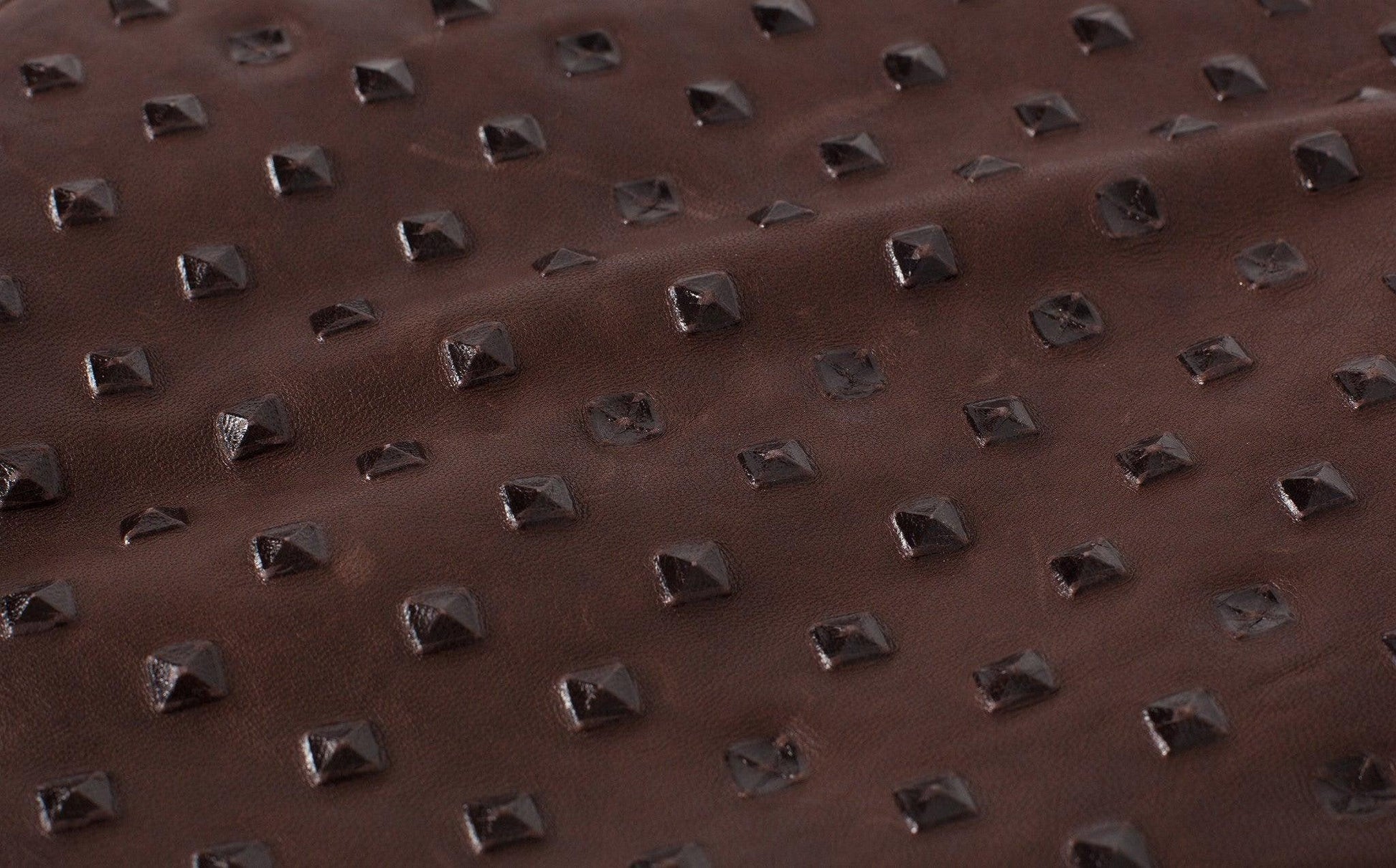 Roxanne Leather Clutch in Brown.
