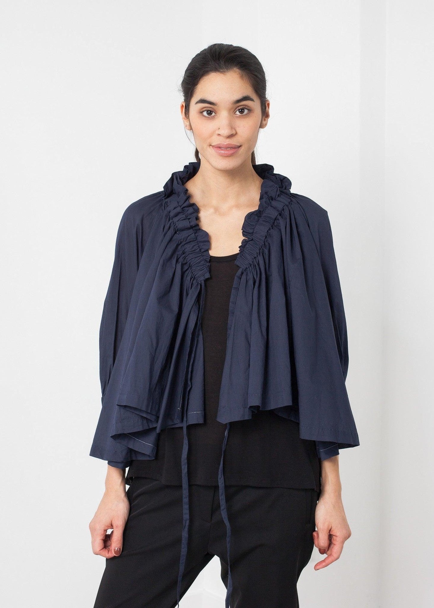 Ruffled Cabin Top.