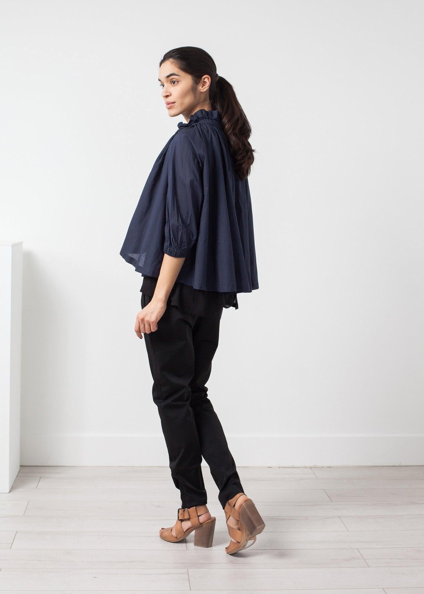 Ruffled Cabin Top.