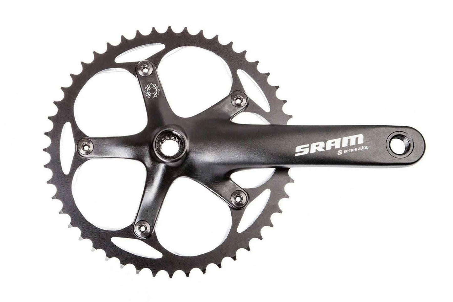 SRAM S100 165mm 48T Black Courier Crankset Power Spline.