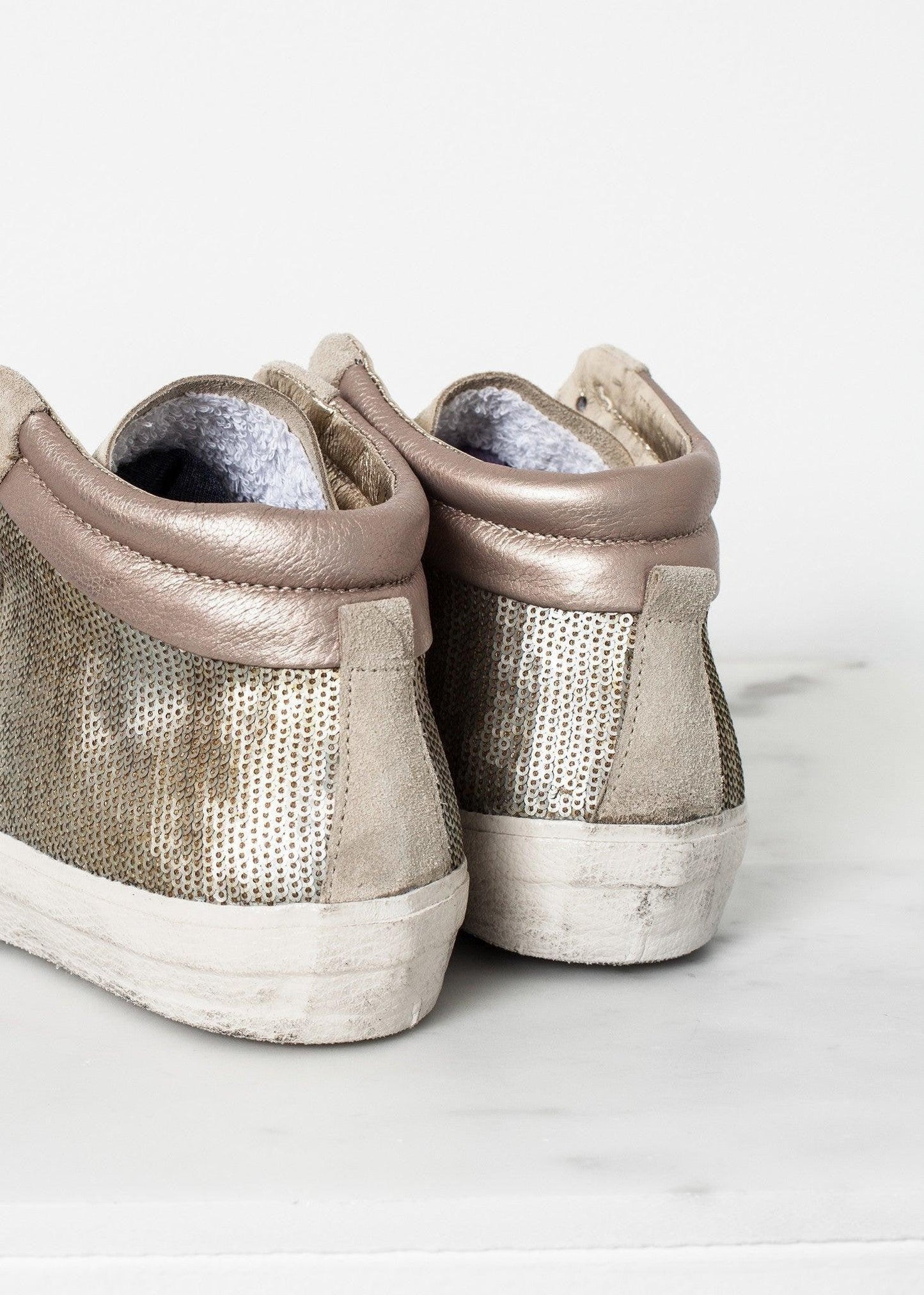 Sequin High Top Sneaker.