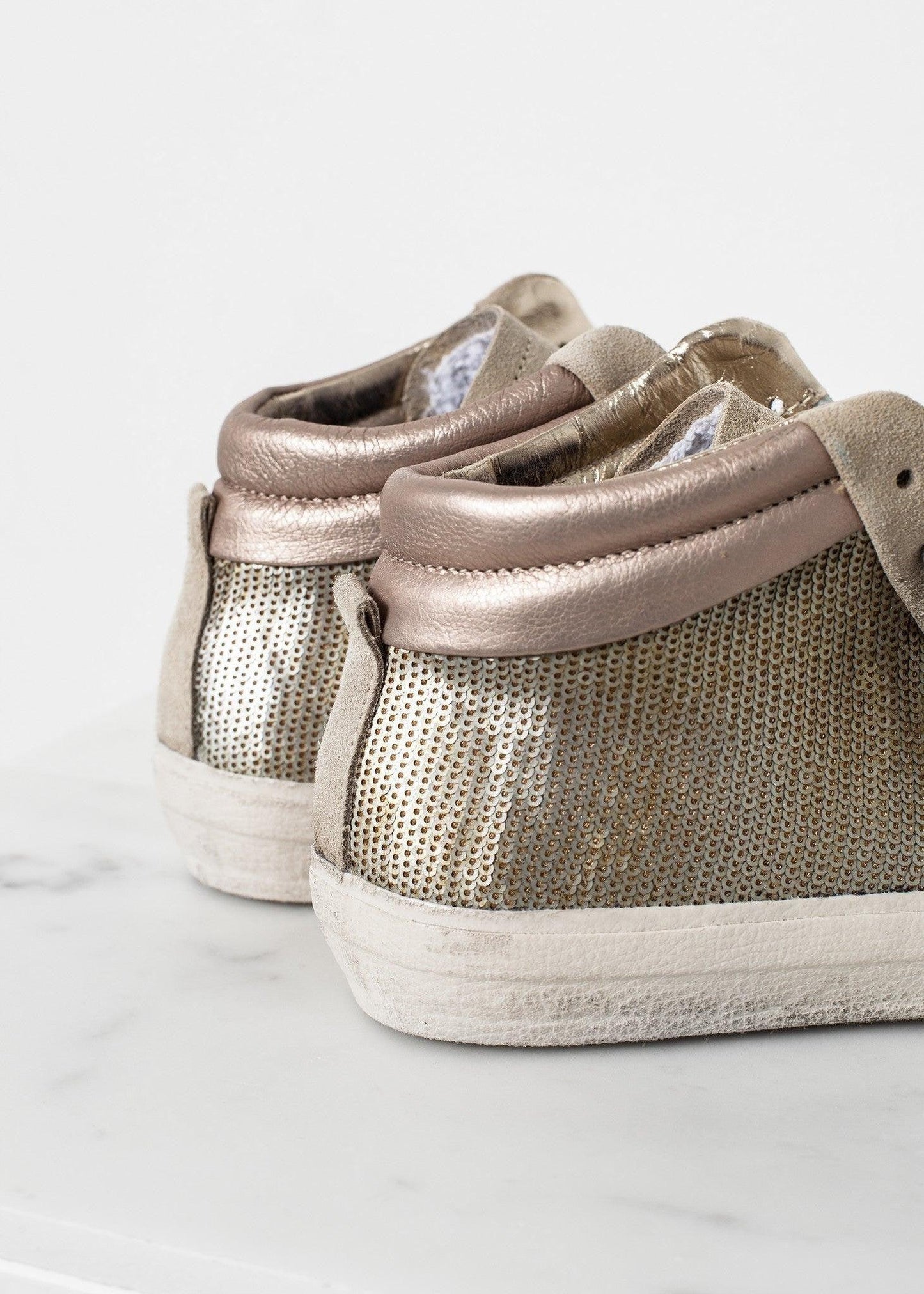 Sequin High Top Sneaker.