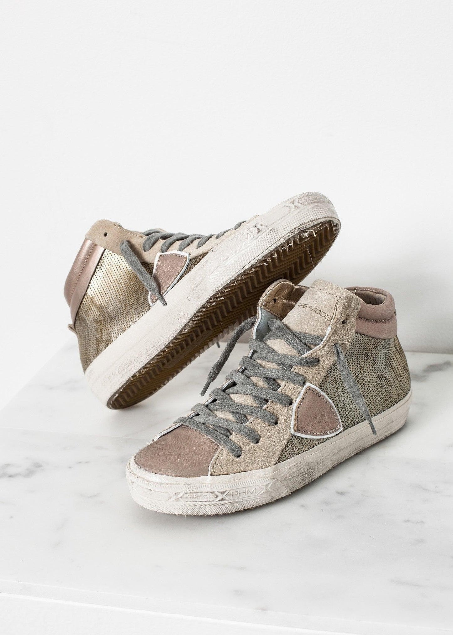 Sequin High Top Sneaker.