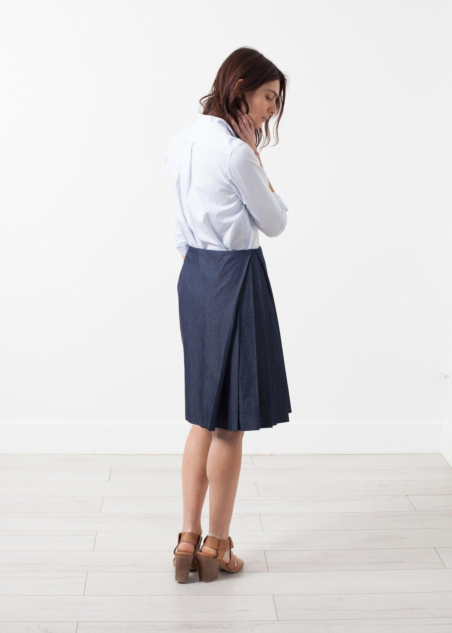 Side Pleat Skirt.
