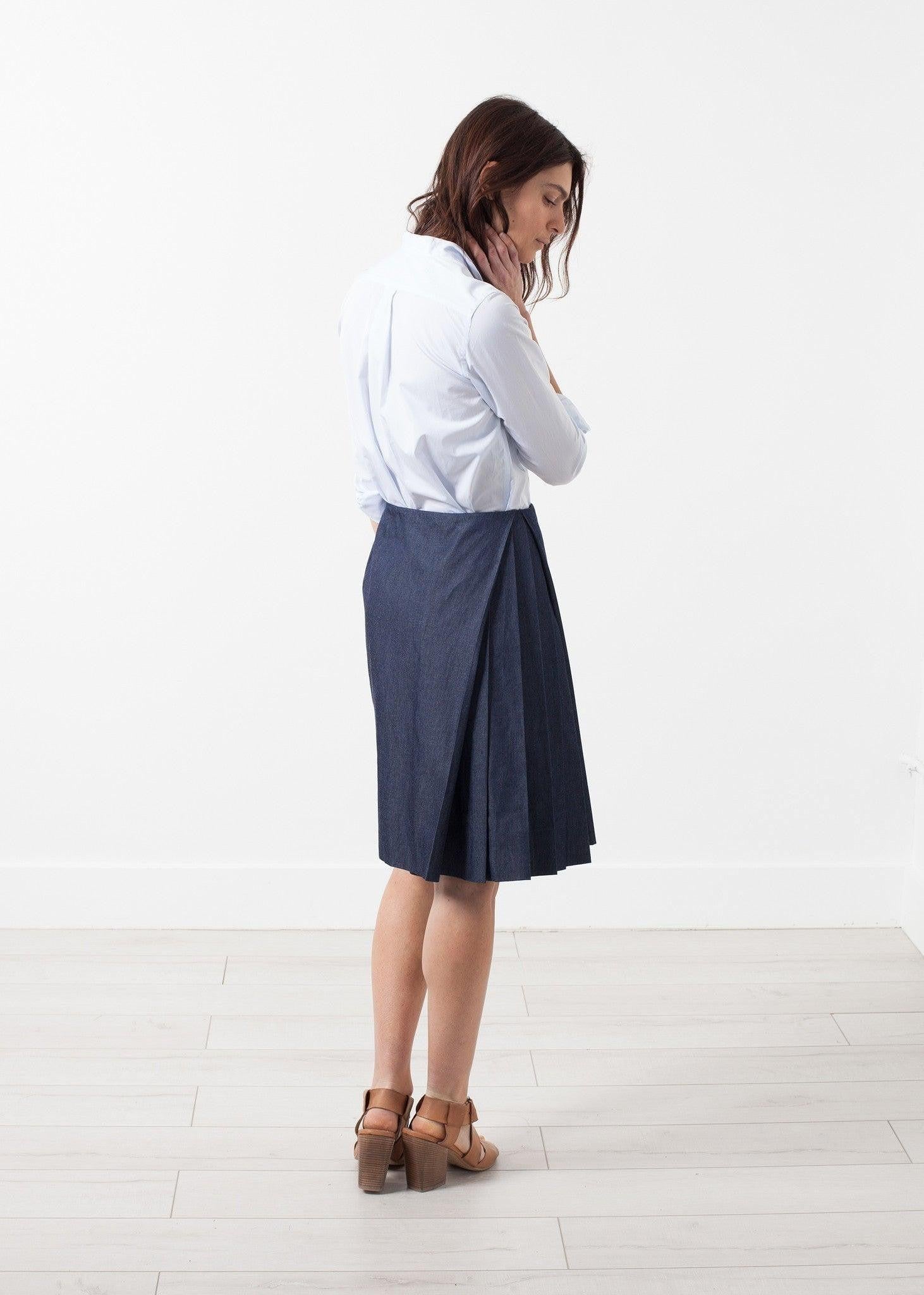 Side Pleat Skirt.