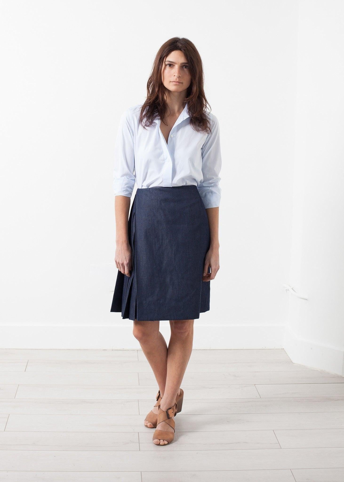 Side Pleat Skirt.