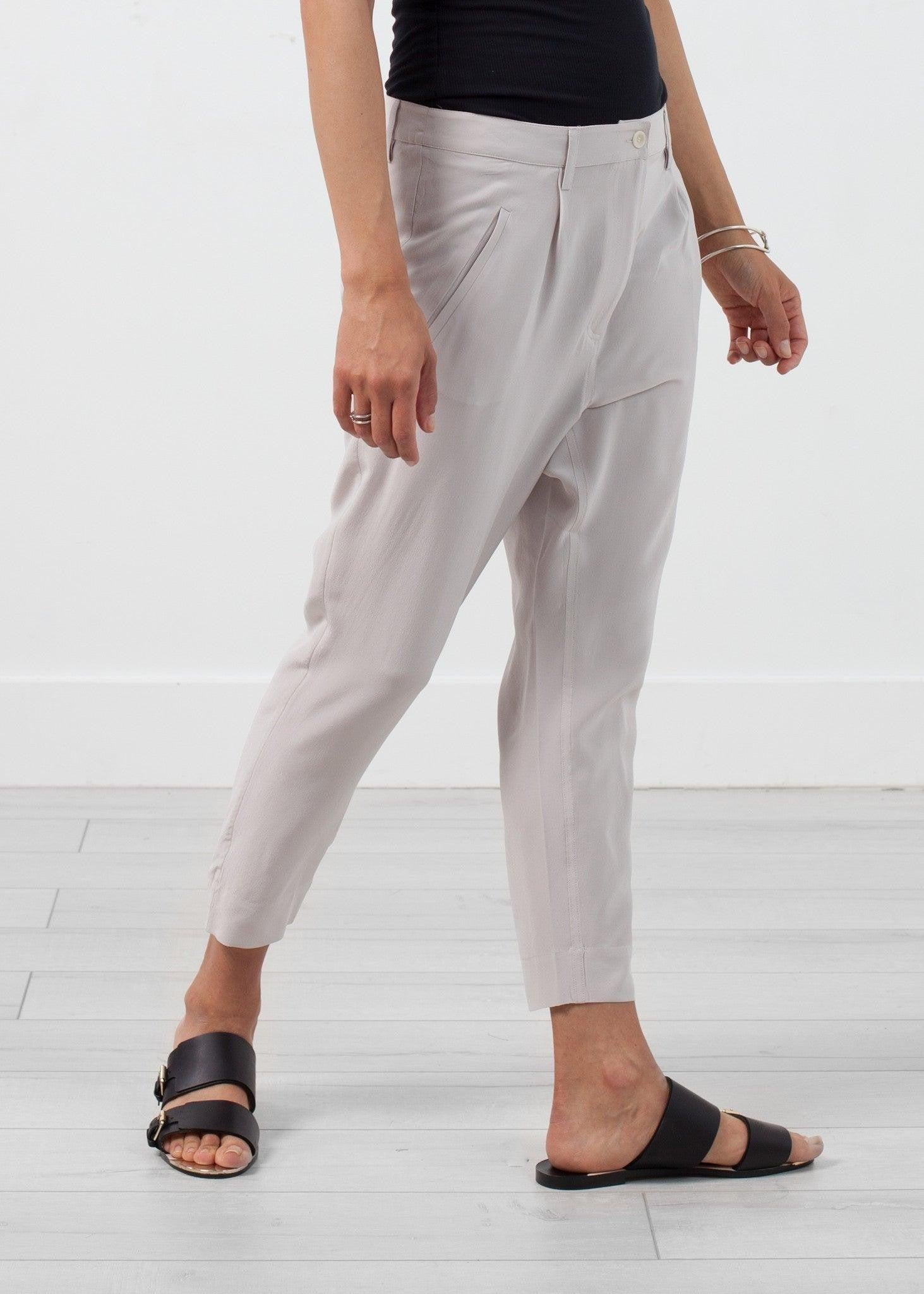 Silk Drop Crotch Pant.