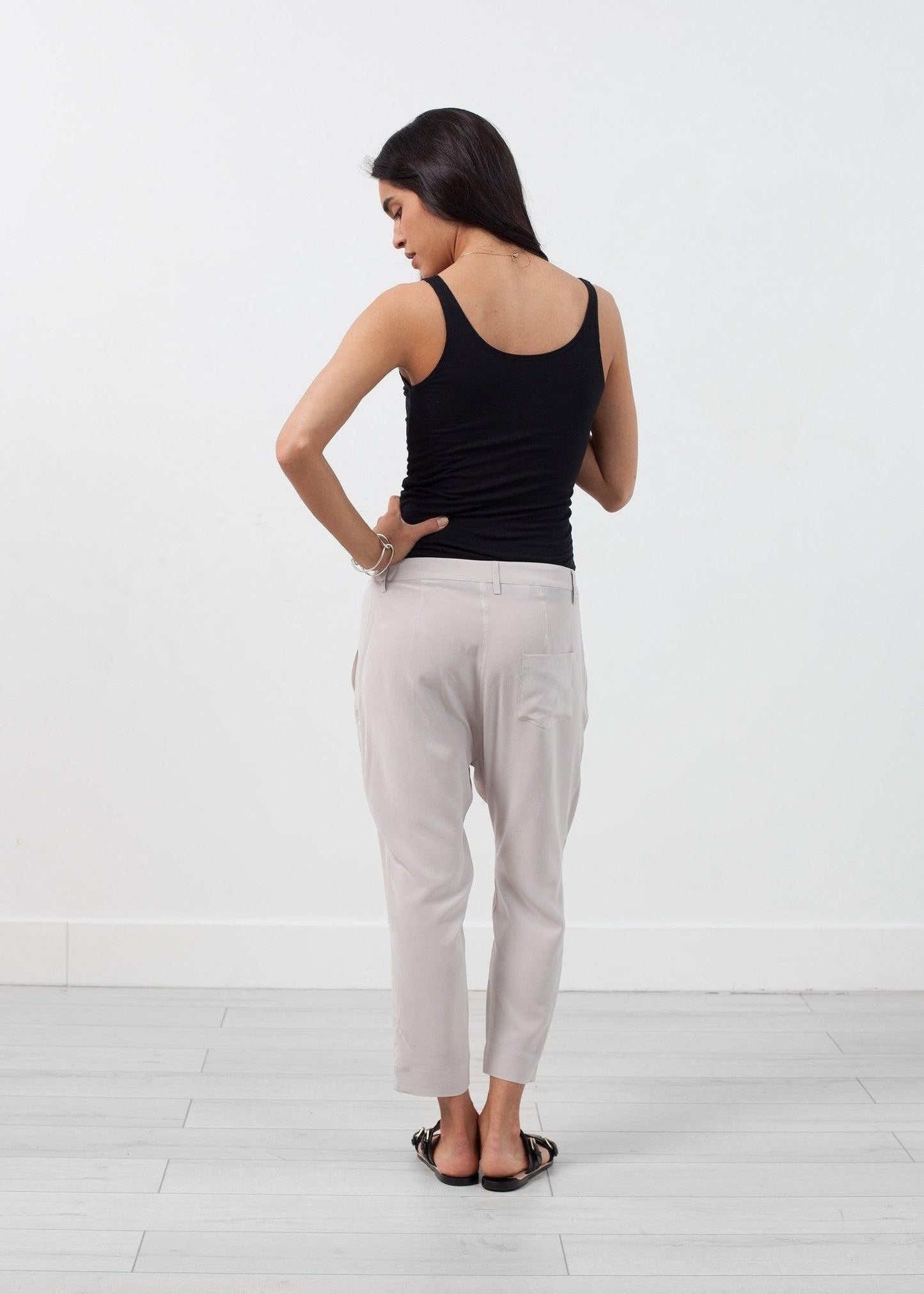 Silk Drop Crotch Pant.